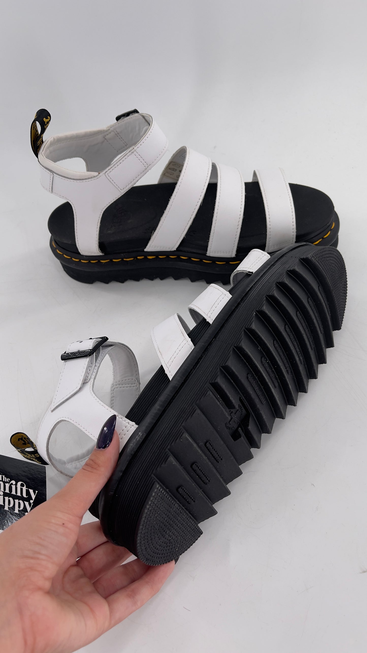 Dr. Martens White Platform Gladiators (10)