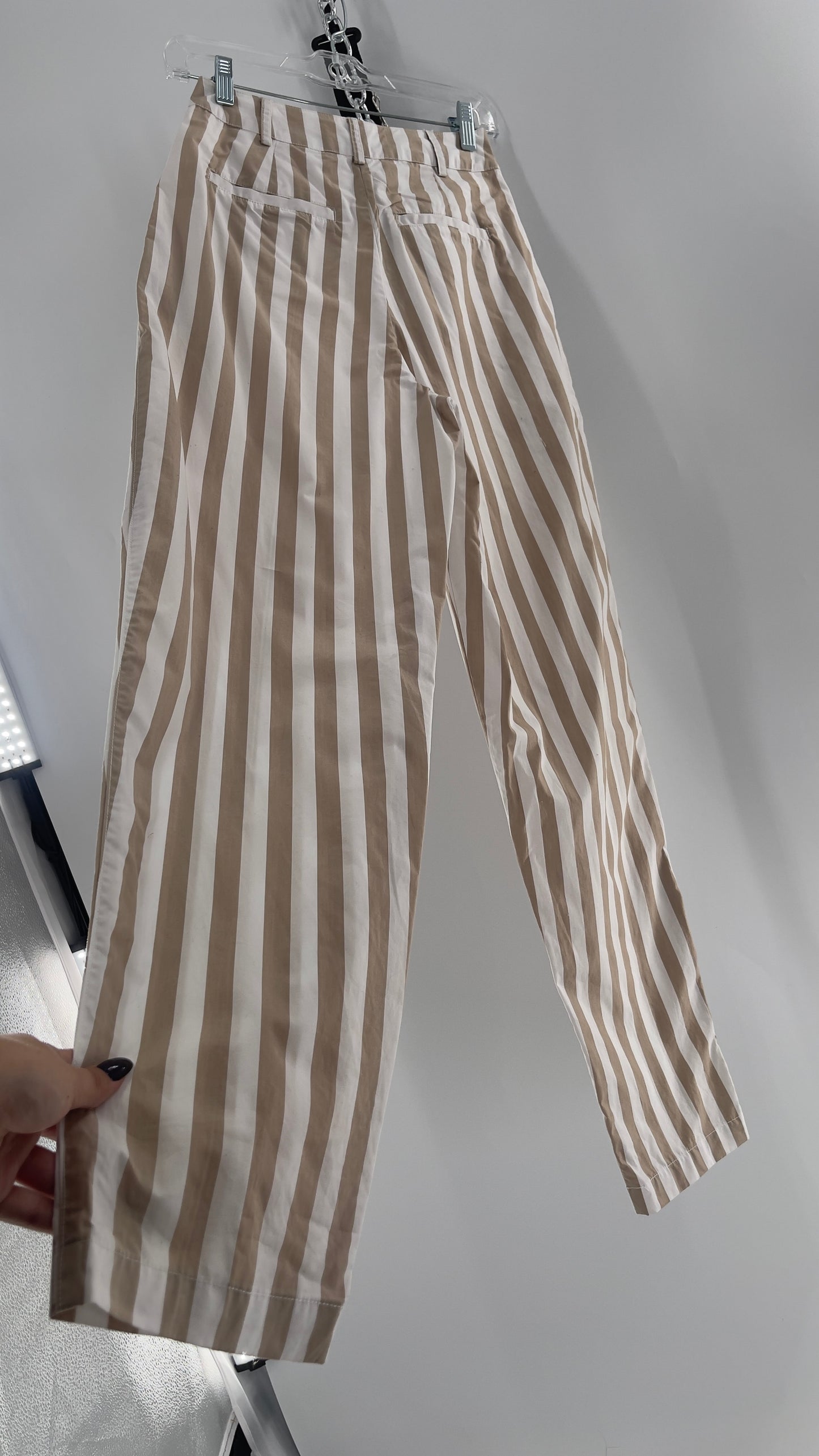 Urban Outfitters Tan/White Striped Trouser (0)