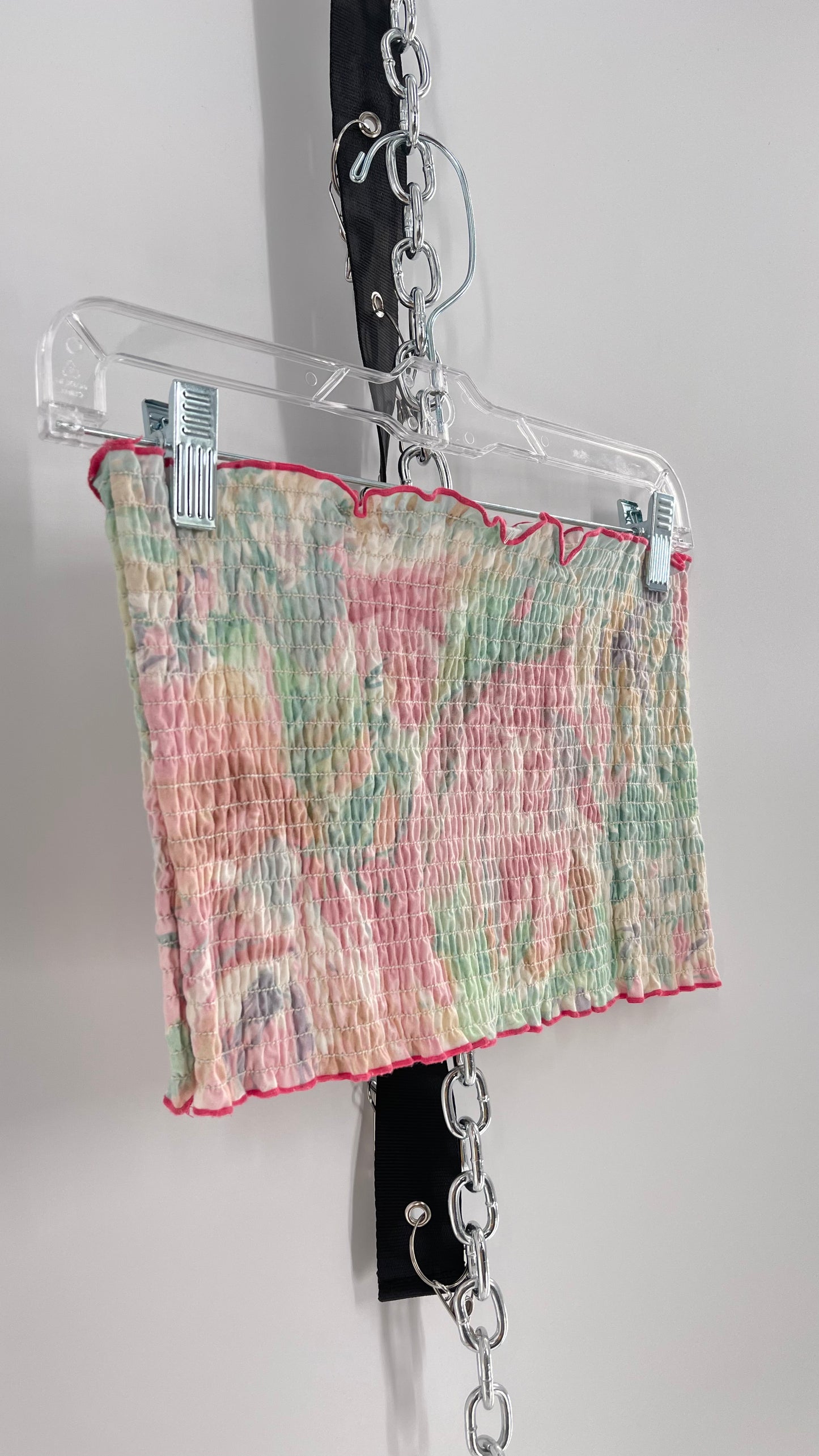 Urban Outfitters 80s Smocked Tube Top (Small)