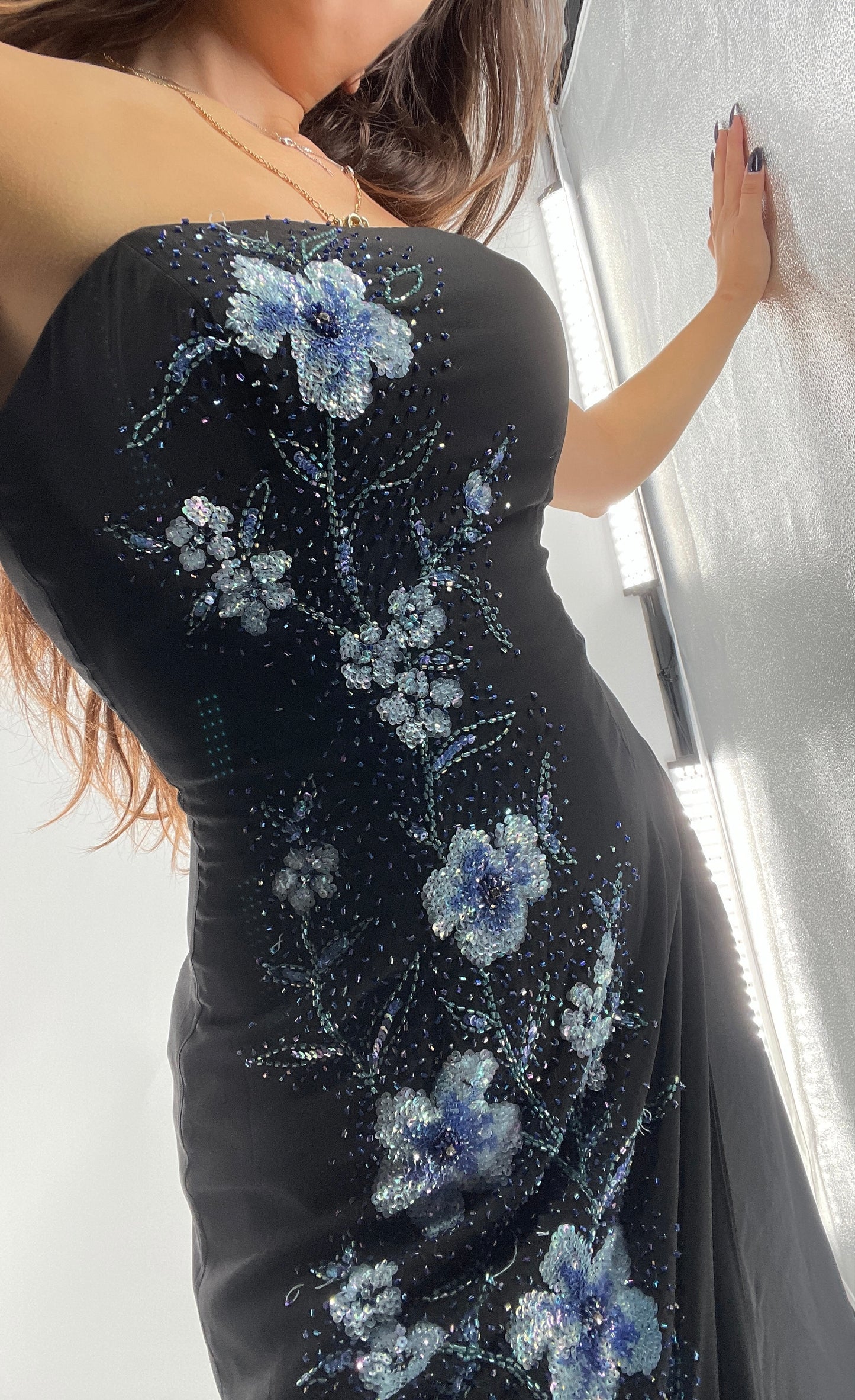 Vintage 1990s Marina Brester Beaded, Embroidered Floor Length (2)