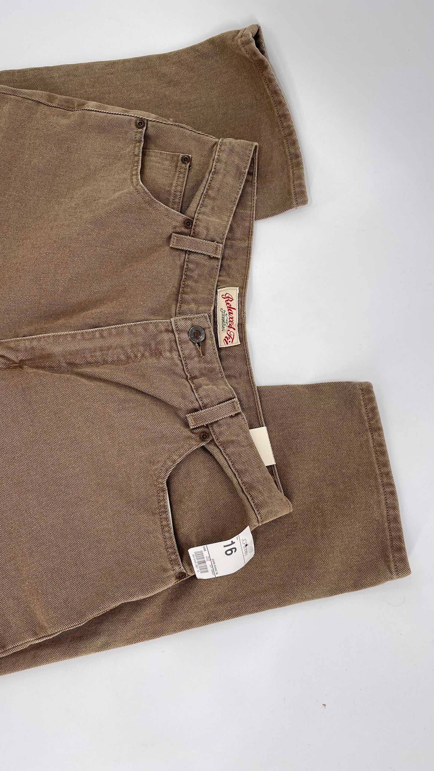 Saint Johns Bay Deadstock Vintage Jeans Brown (Size 16)