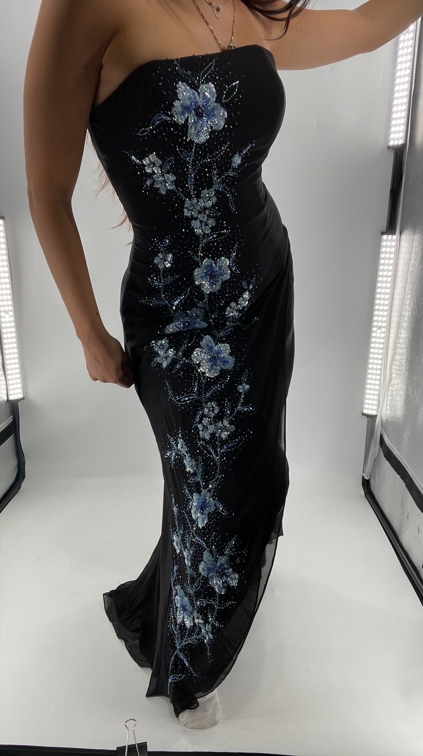 Vintage 1990s Marina Brester Beaded, Embroidered Floor Length (2)
