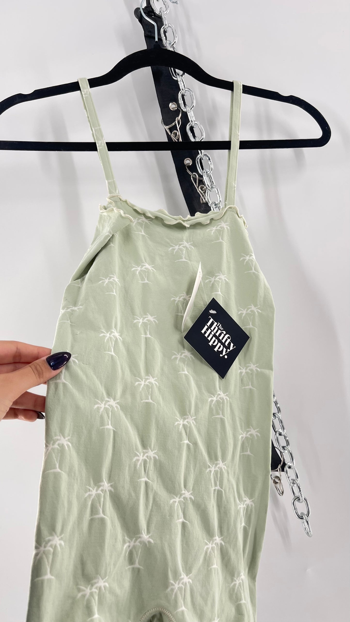 Free People Sage Palm Playsuit (XS)