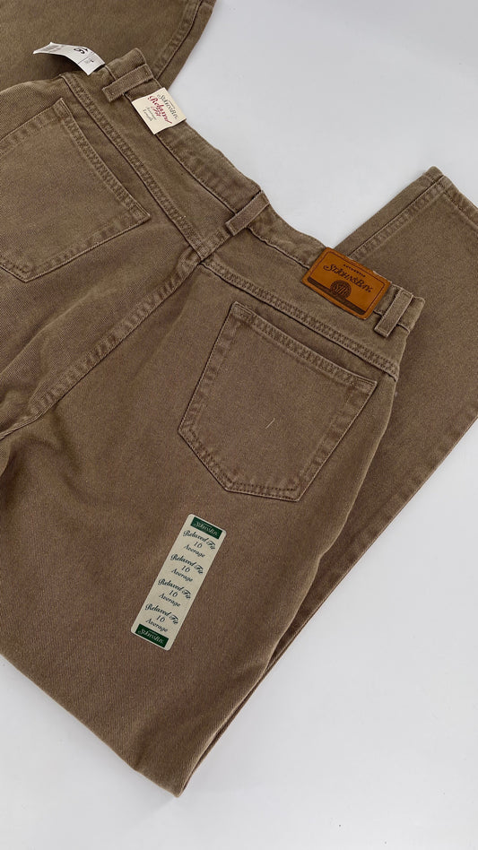 Saint Johns Bay Deadstock Vintage Jeans Brown (Size 16)