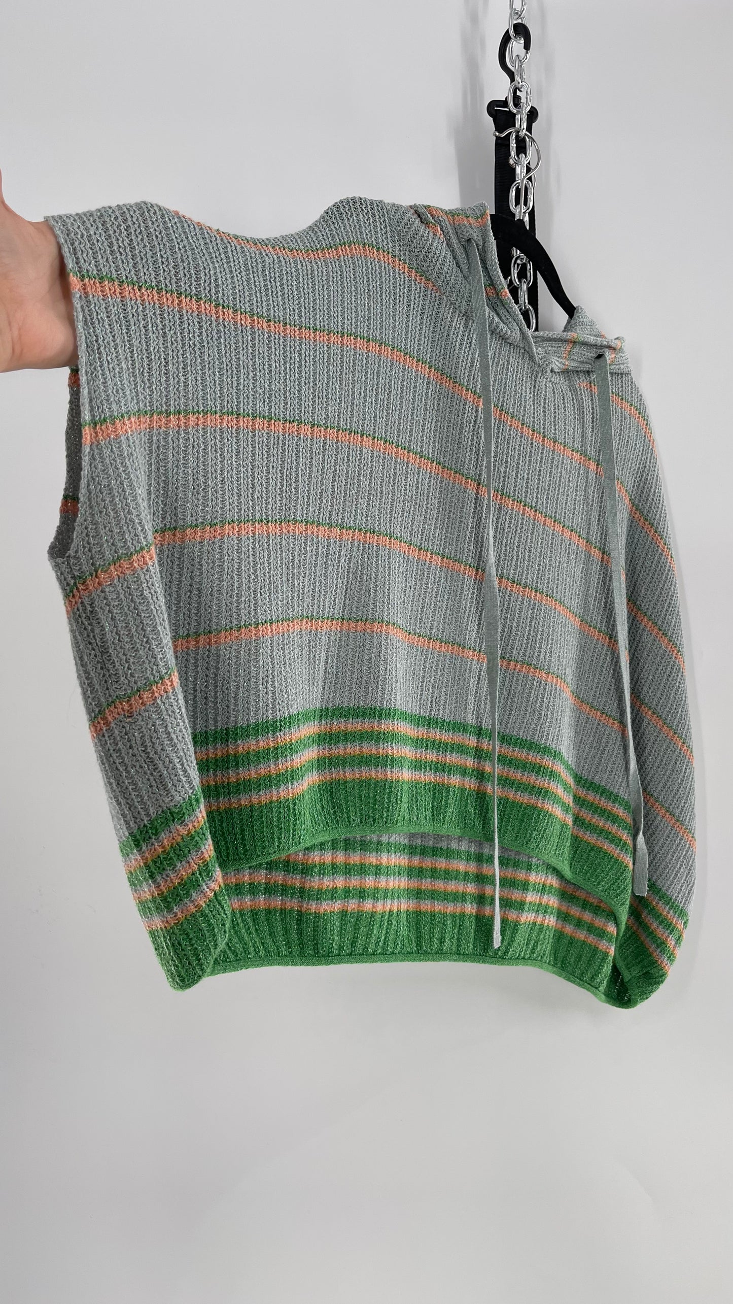 Free People Hooded Knit Short Sleeve (XS)