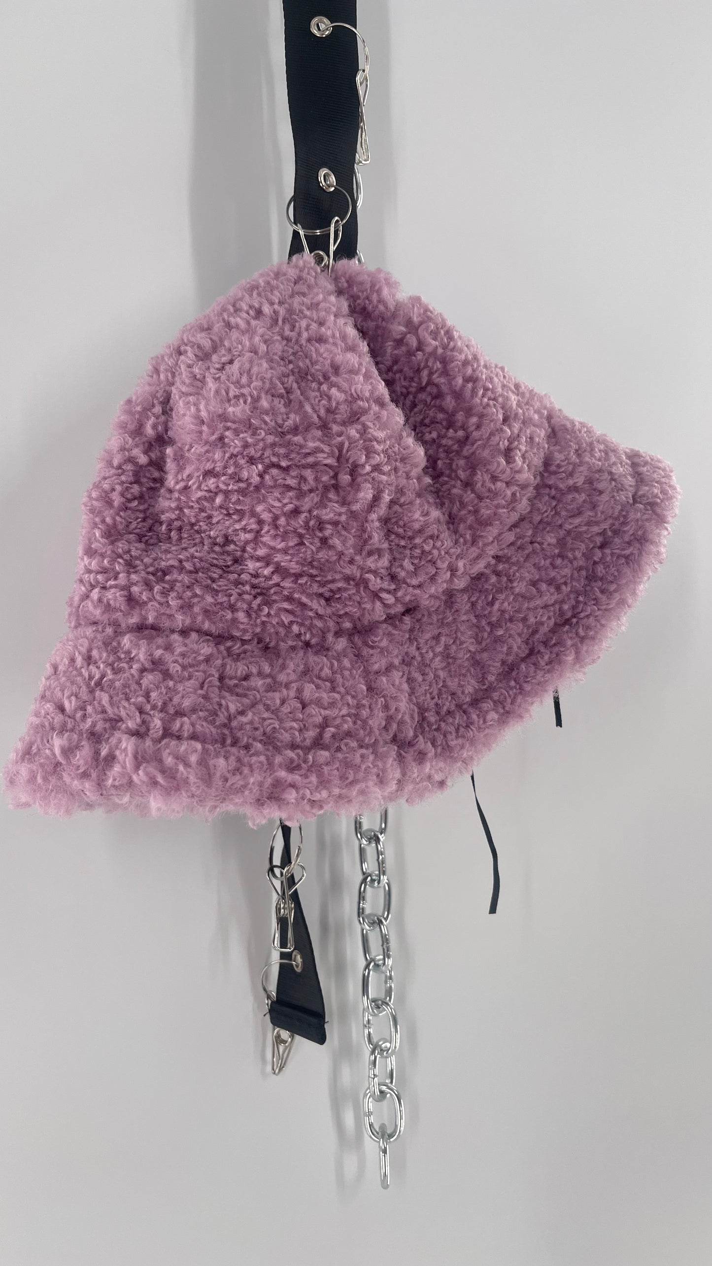 Urban Outfitters Lilac Fuzzy Bucket Hat