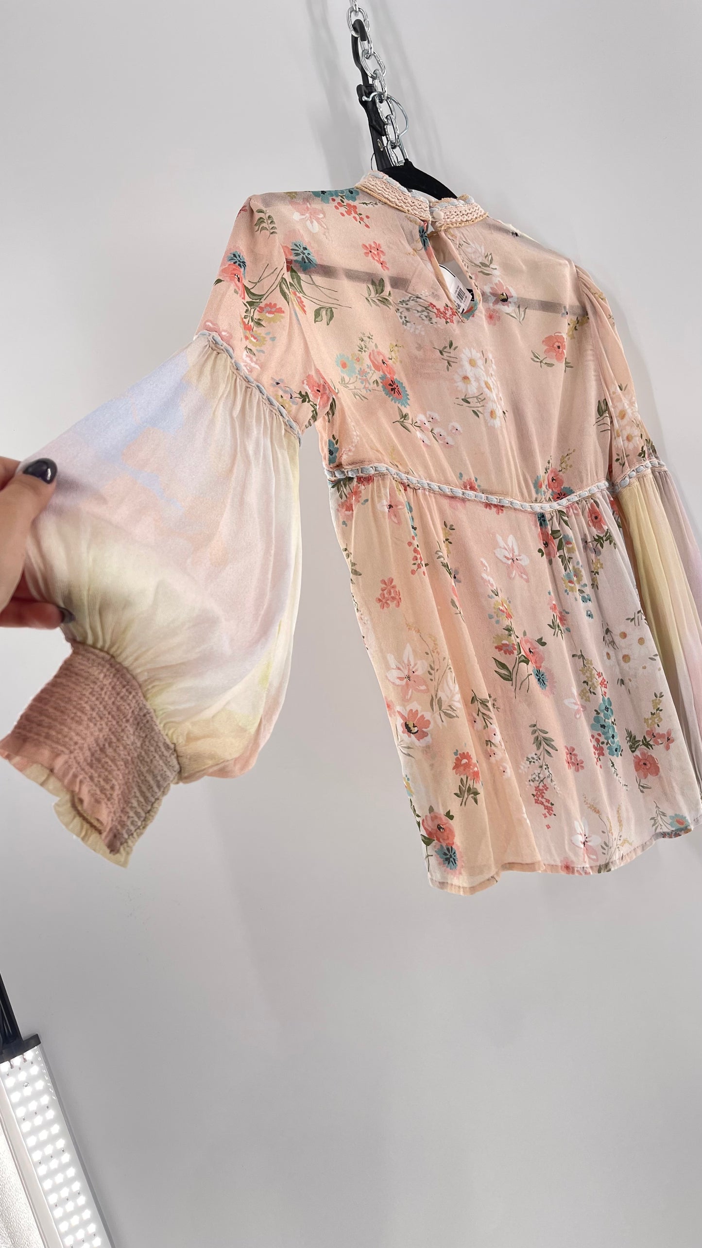 Bl^nk London Anthropologie Pastel Patchwork Blouse (Small)
