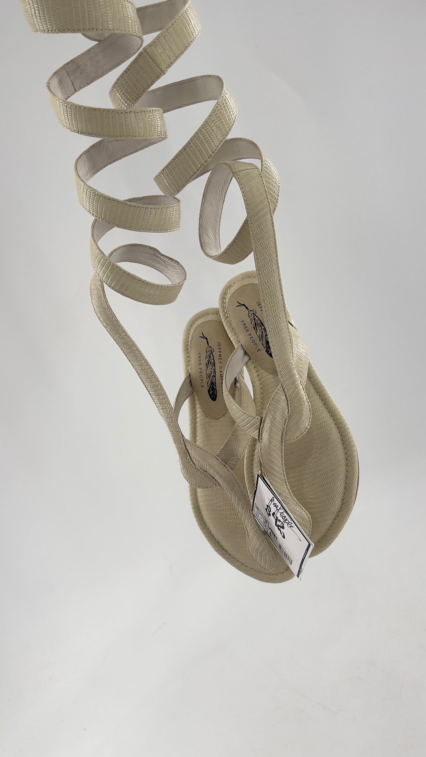 Free People X Jeffrey Campbell Slinky Mid Calf Wrap Around Sandal (6)