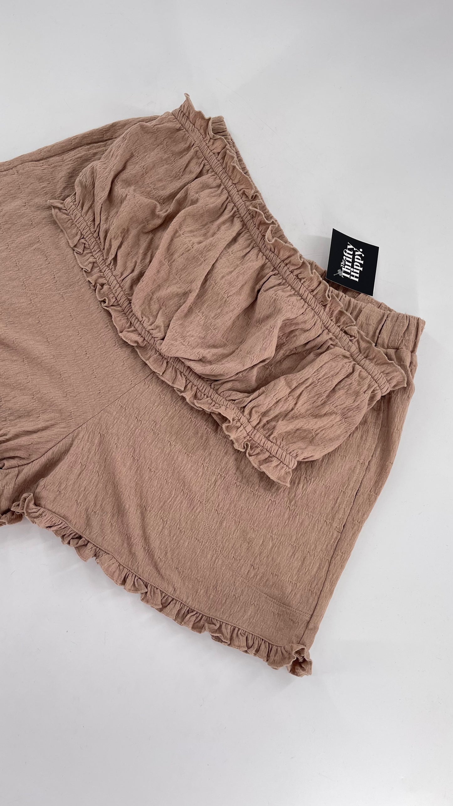 Free People Clay Toned Bandeau and Short Set (Large)