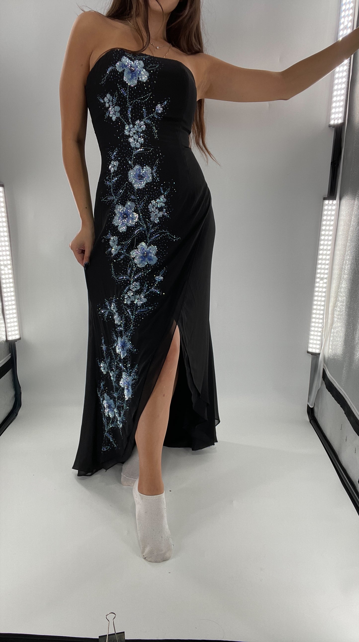 Vintage 1990s Marina Brester Beaded, Embroidered Floor Length (2)