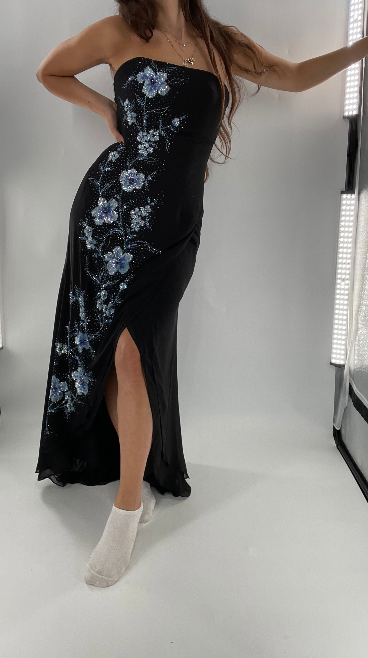 Vintage 1990s Marina Brester Beaded, Embroidered Floor Length (2)