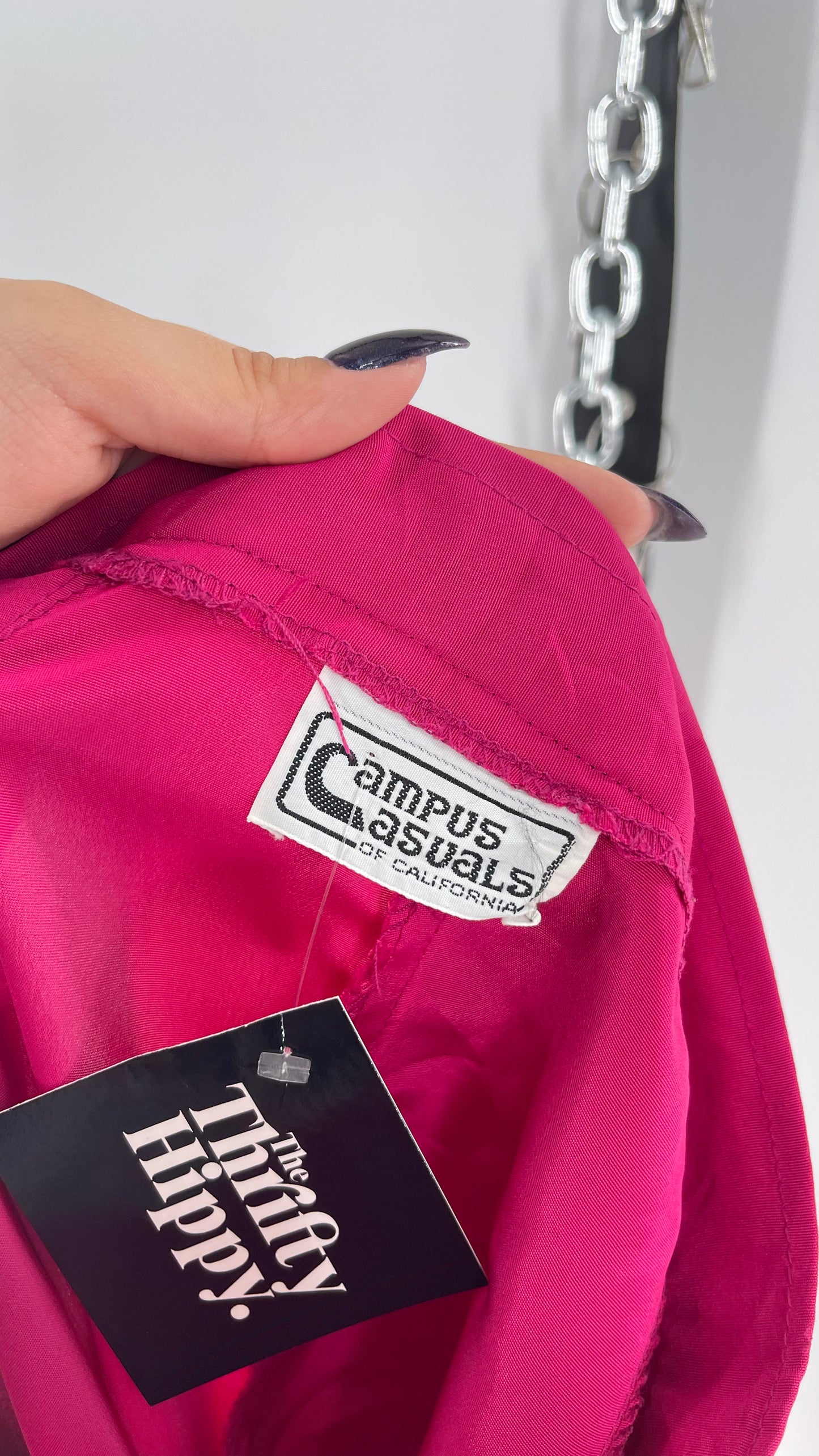 Vintage Fuchsia Silky Trouser (XS/0)