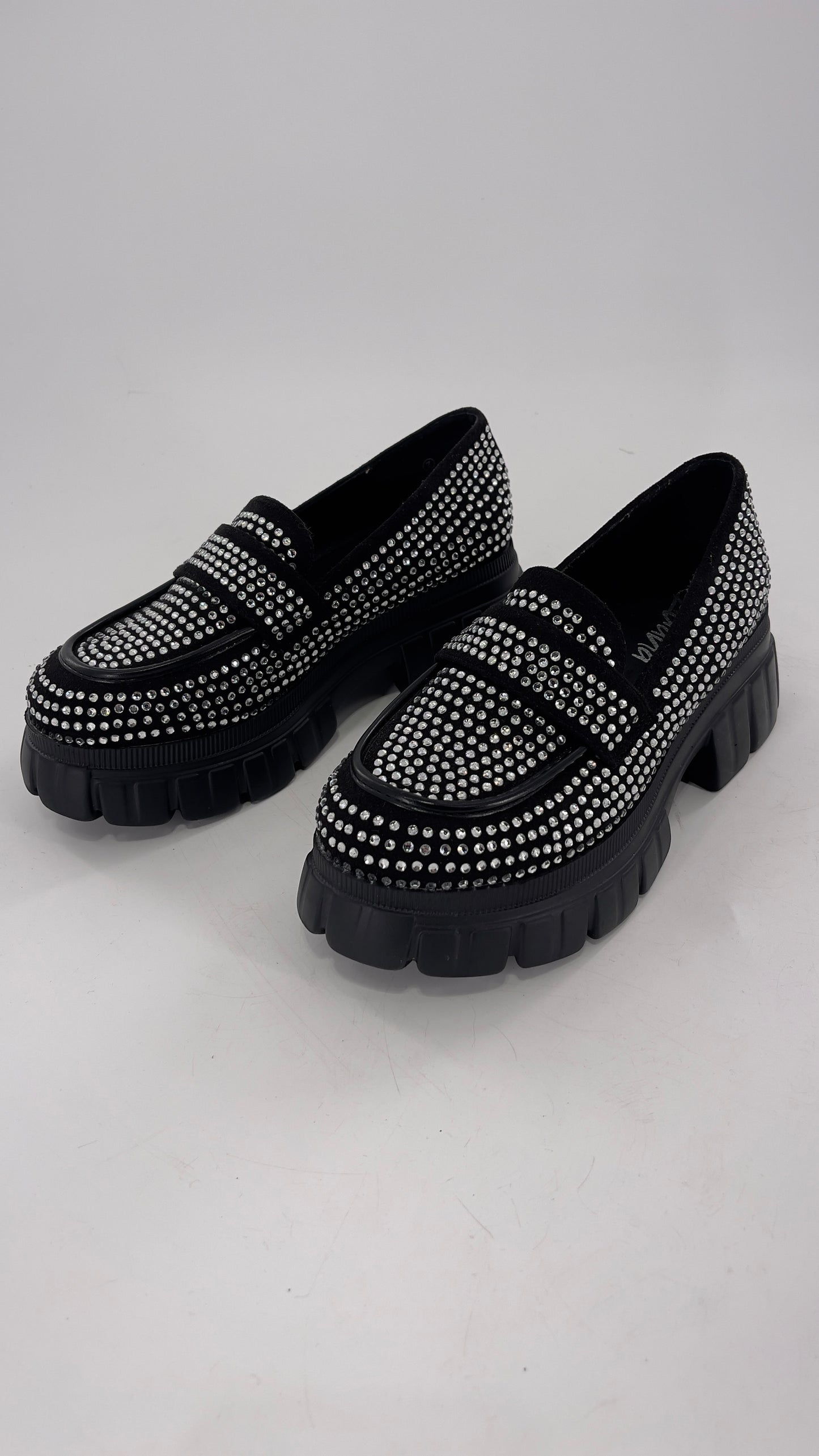 Liliana Bedazzled Rhinestone Platform Oxfords (7)