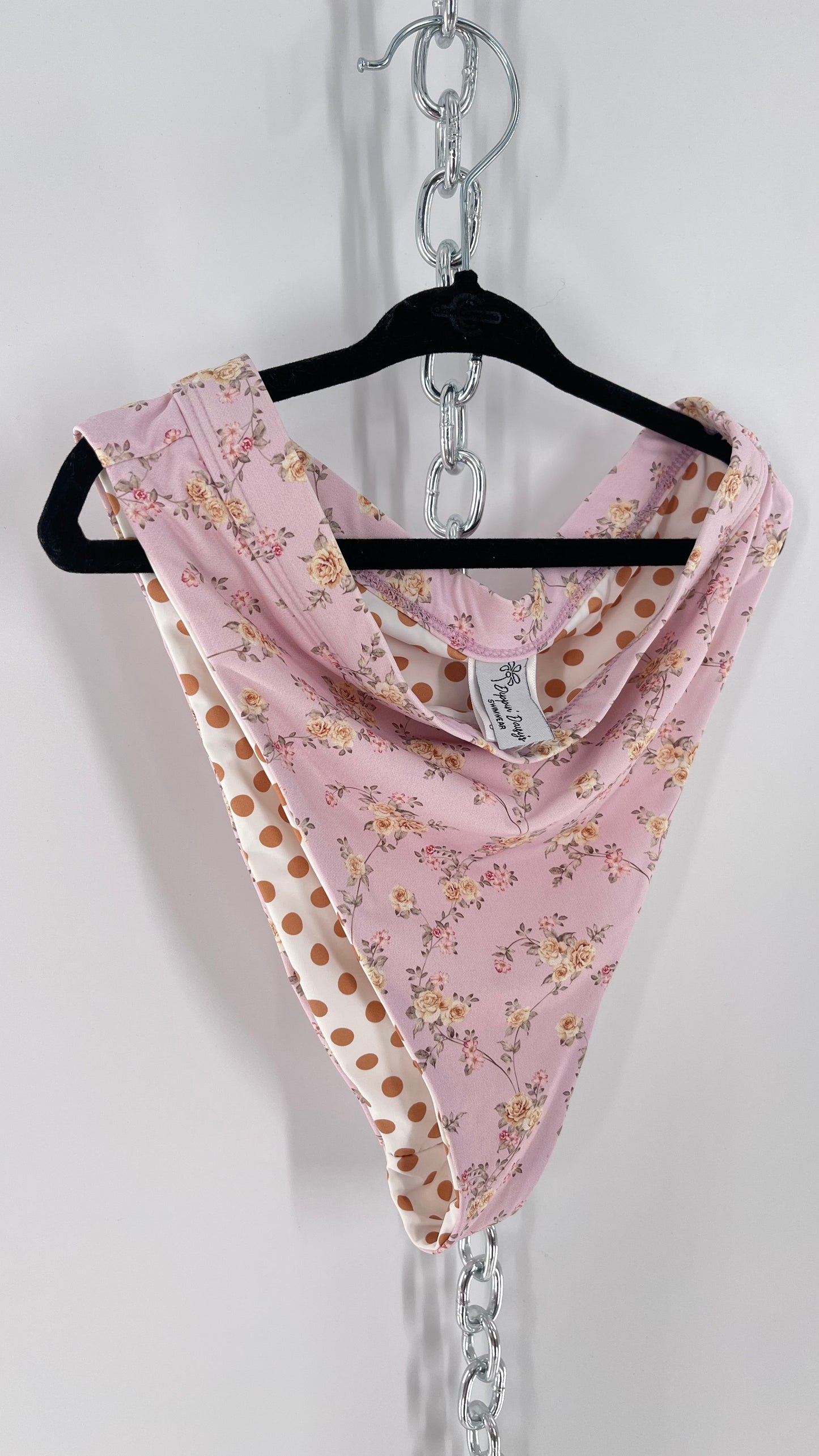 Dippin Daisy’s Blush Dainty Florals Triangle 2Piece Swimsuit (S)