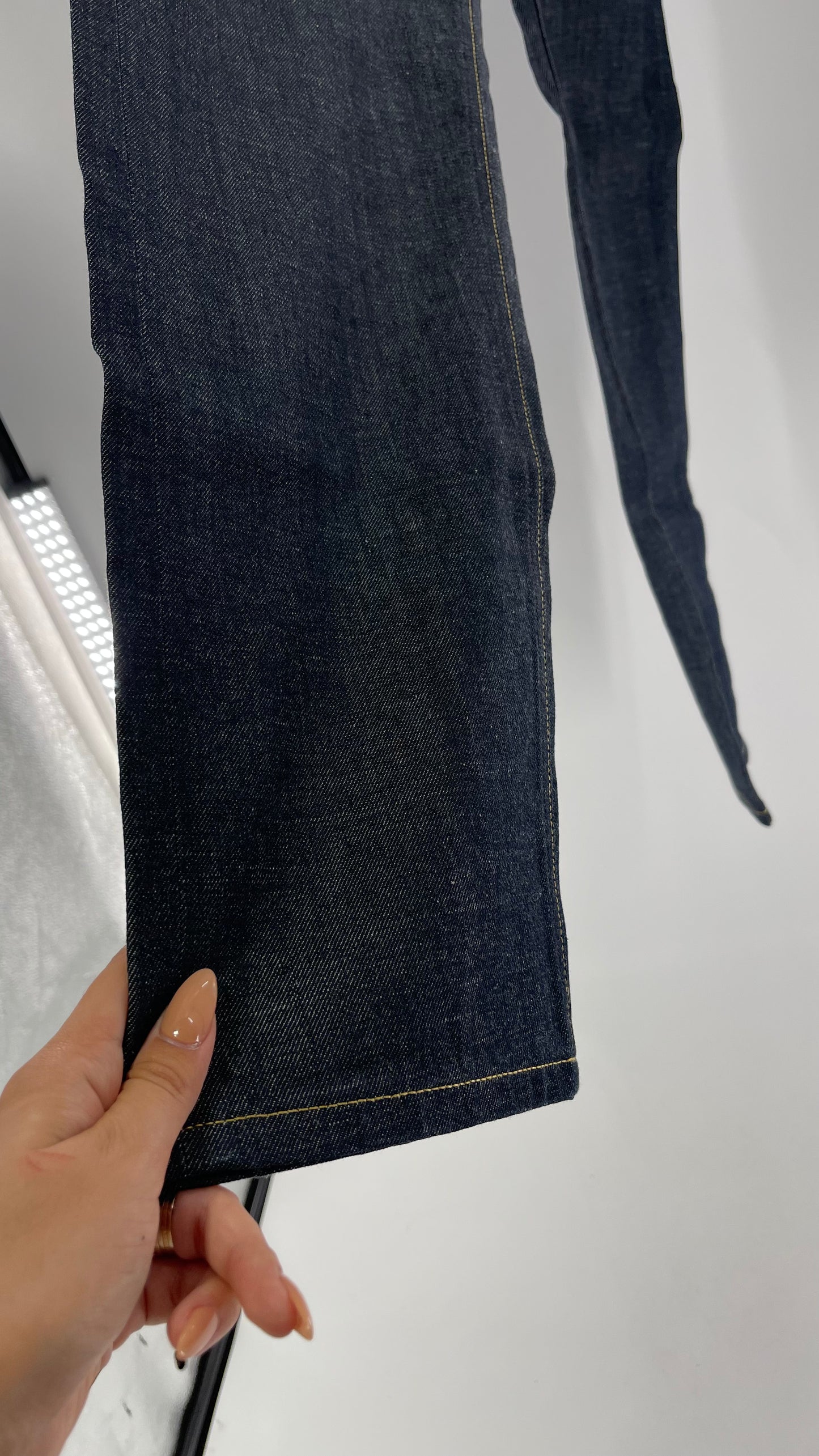 Deadstock Vintage Free People Lady Lee Riders Dark Wash Jeans (Size 28)