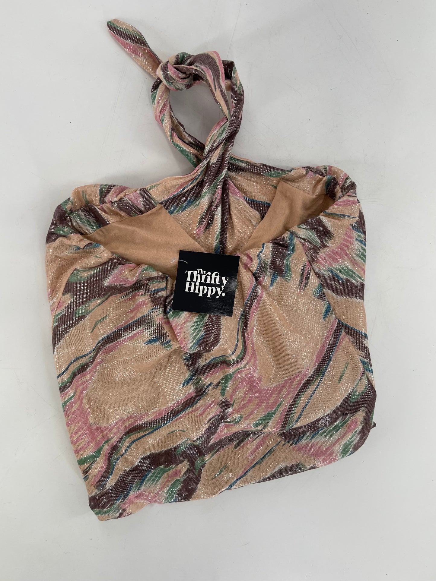 Free People Blush Pink Paint Strokes Halter (Small)