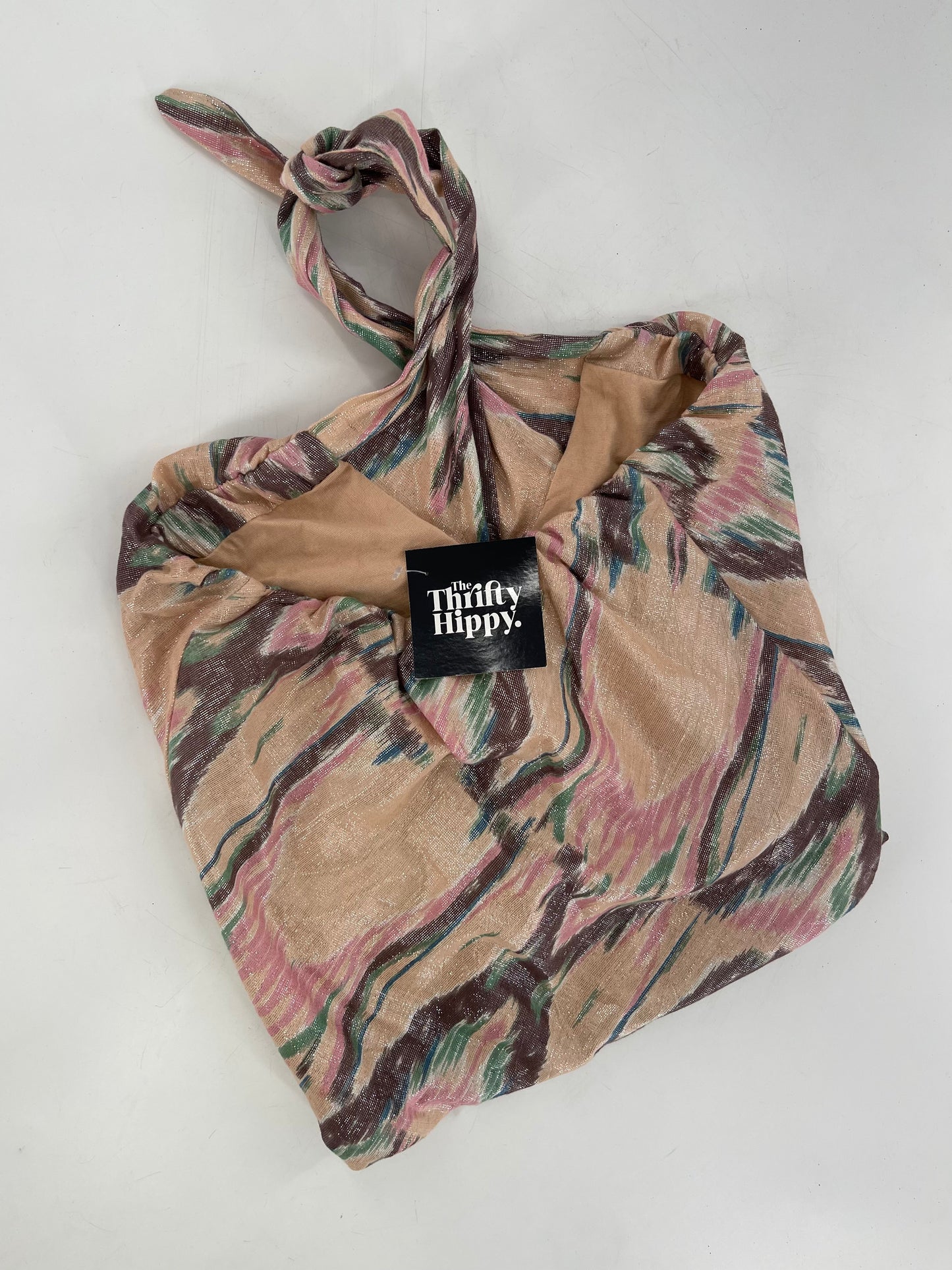 Free People Blush Pink Paint Strokes Halter (Small)