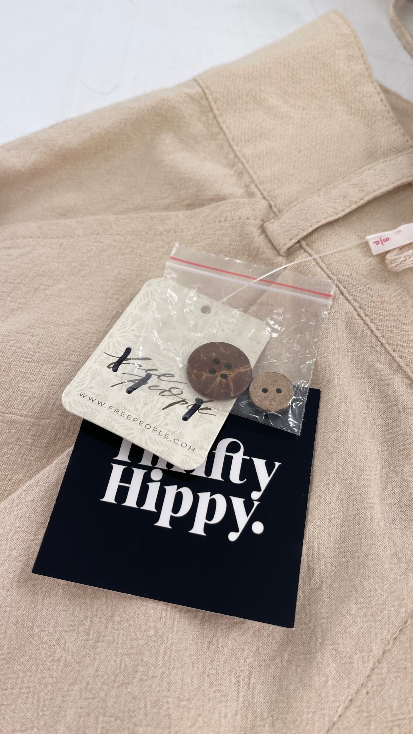 Intimately Free People Beige Vest and Shorts Set (Small)