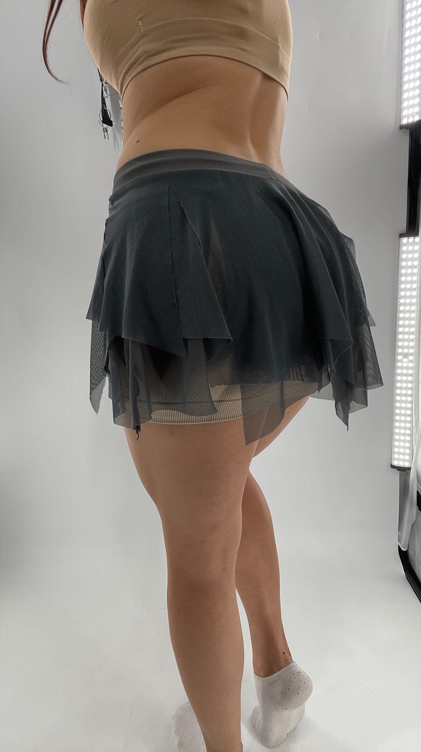 Vintage DelArbour Mesh Micro Mini Skirt (0-2)