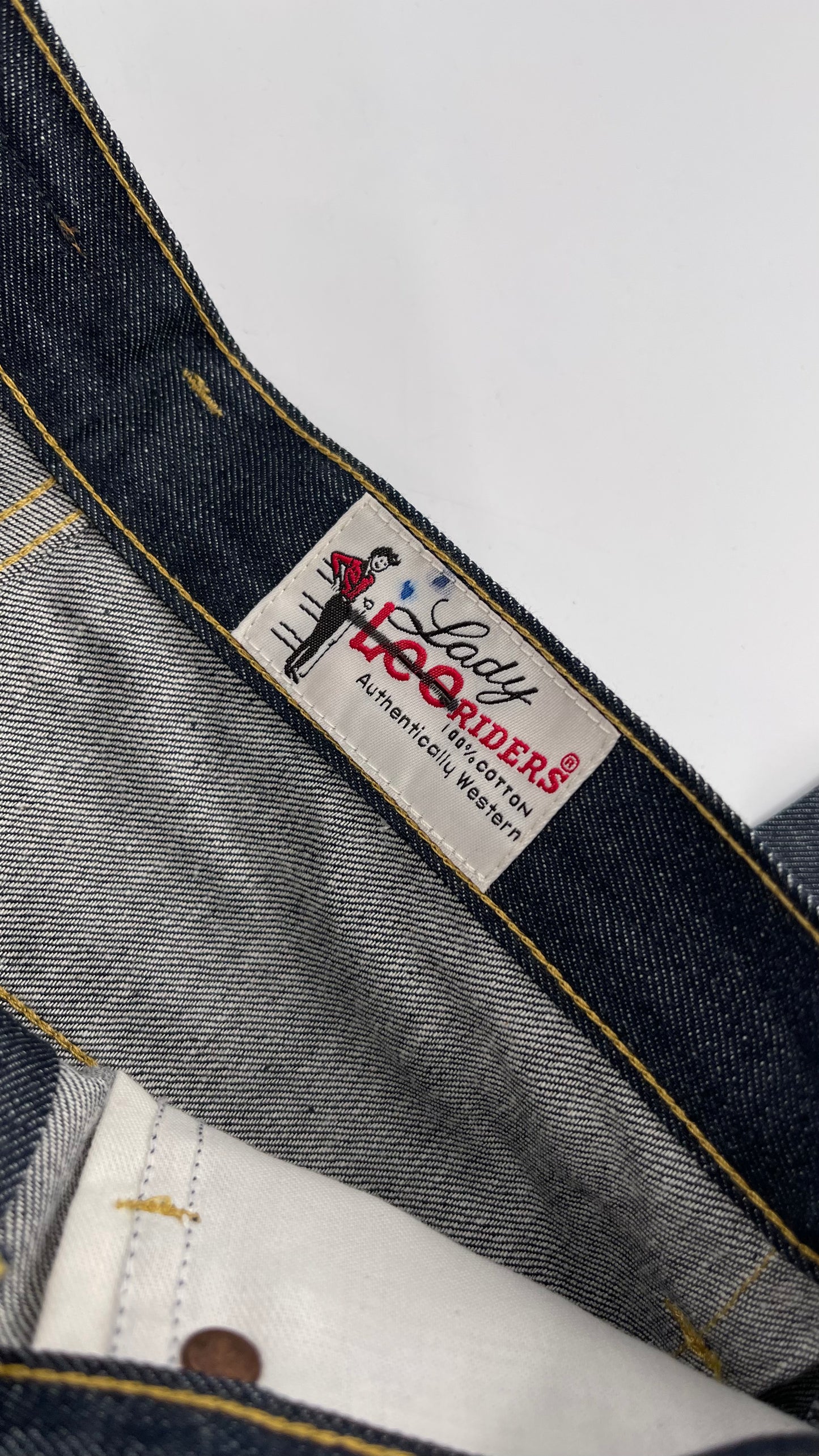 Deadstock Vintage Free People Lady Lee Riders Dark Wash Jeans (Size 28)