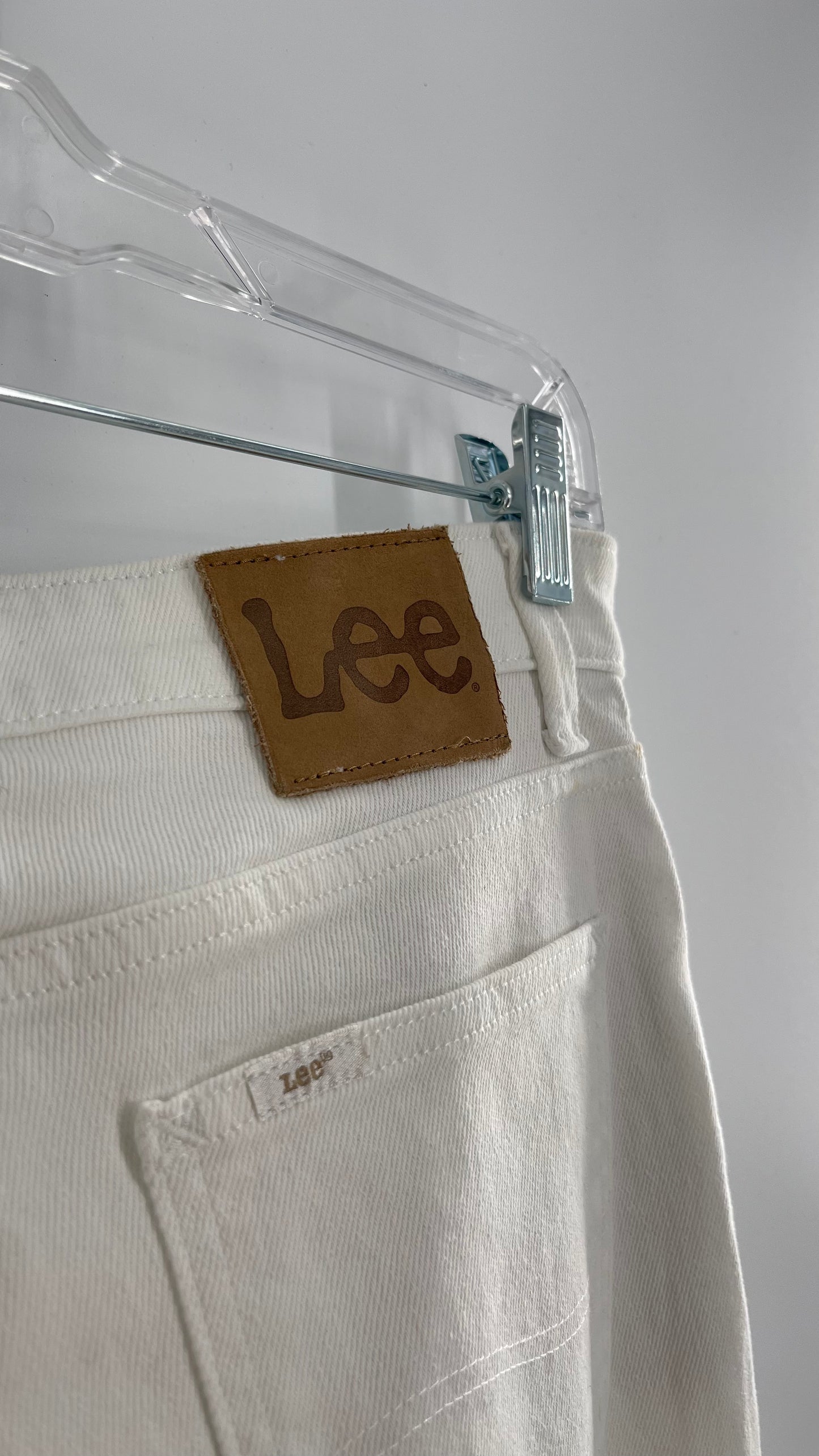 Free People X Lee White Denim Vintage Modern Flares (31)