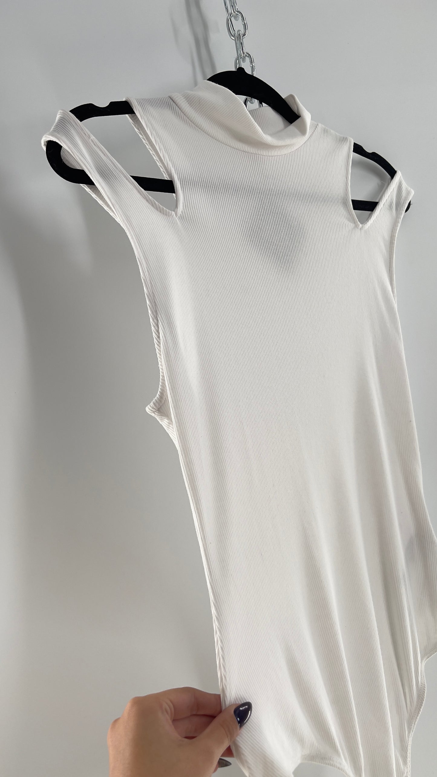 Intimately Free People White Knit Bodysuit (Large)