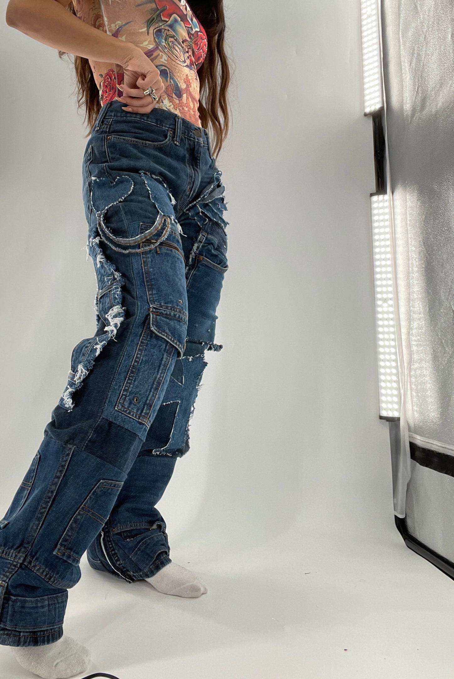 Custom - Handmade Denim Patchwork Reworked (32x32)