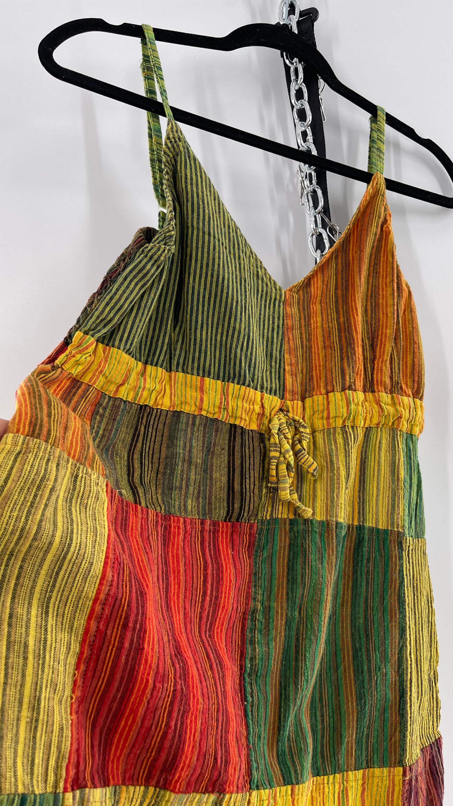 90s Jayli Hippy Rasta Patchwork Mini (XL)