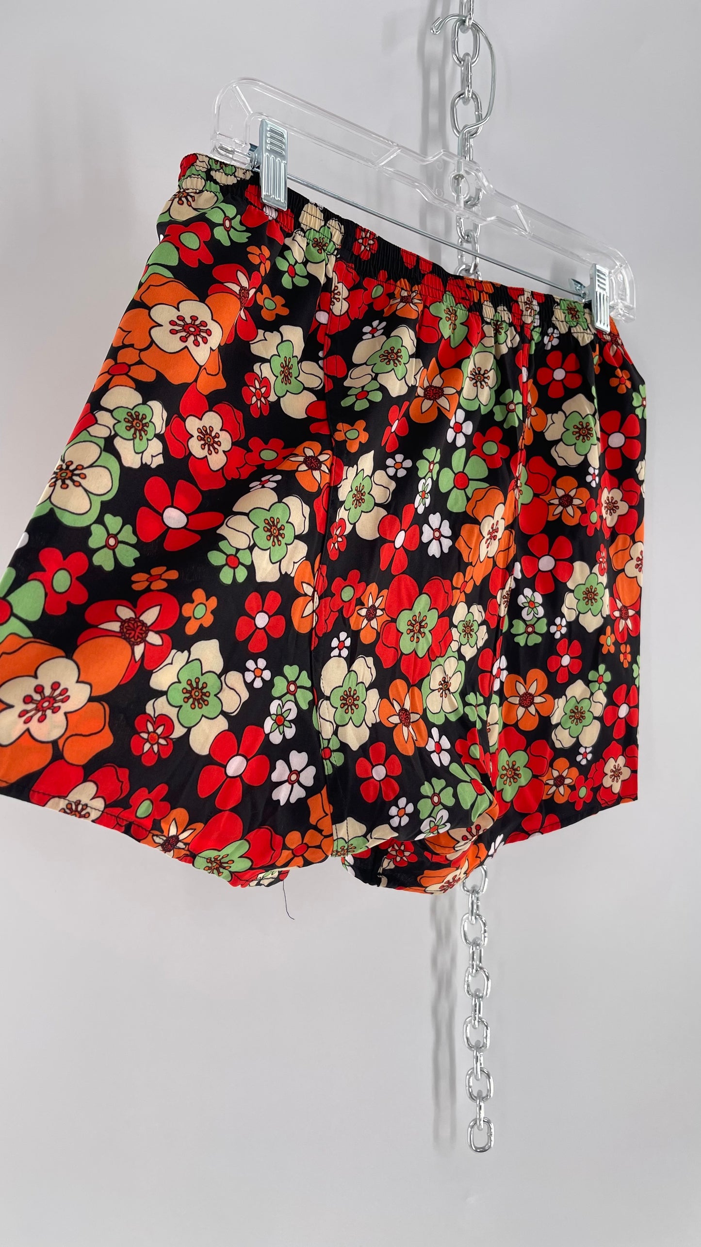 BDG Urban Outfitters Vintage Floral Contrast Shorts (Small)