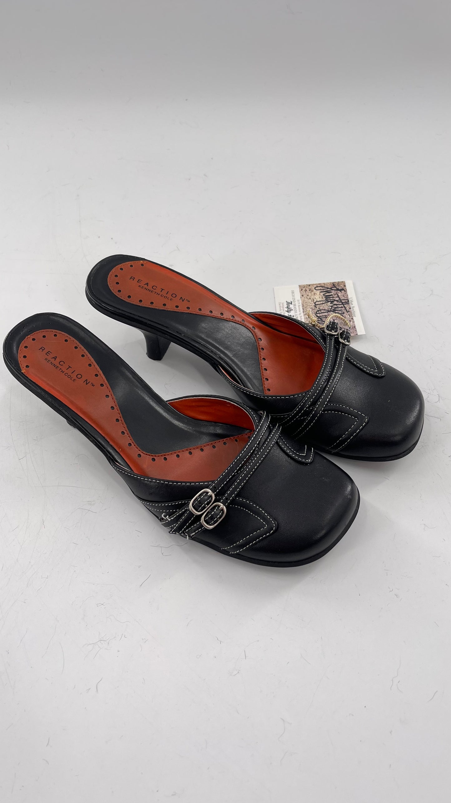 Vintage Kenneth Cole Kitten Heel Mules (7.5)