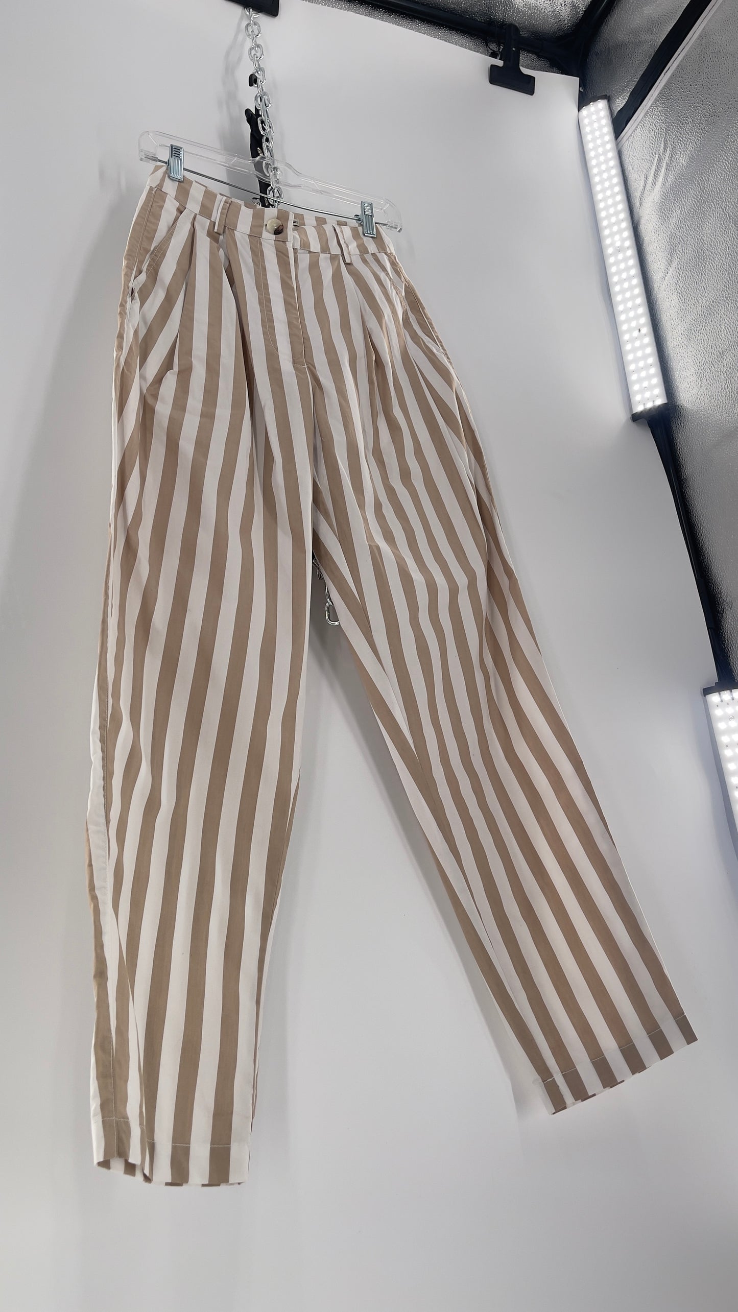 Urban Outfitters Tan/White Striped Trouser (0)