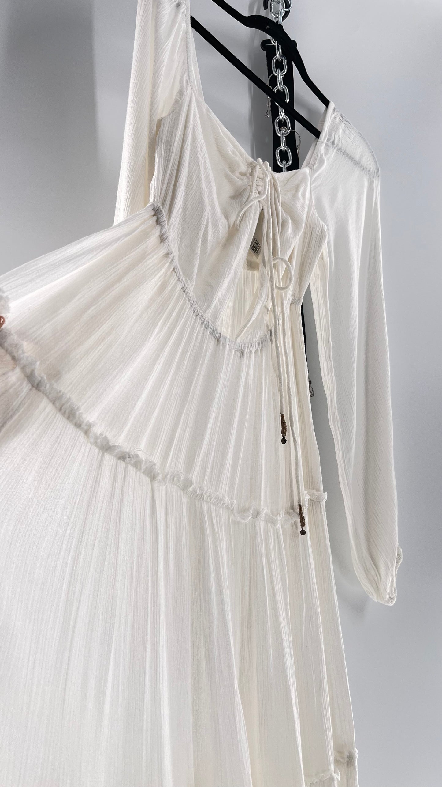 Free People Endless Summer After Dusk White Maxi (Small)