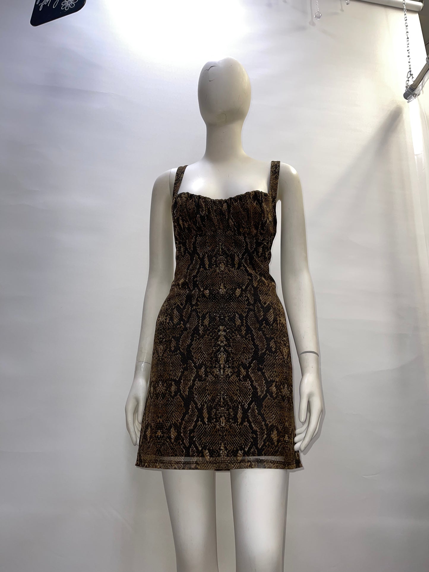 Urban Outfitters Snakeskin Mesh Dress (M)