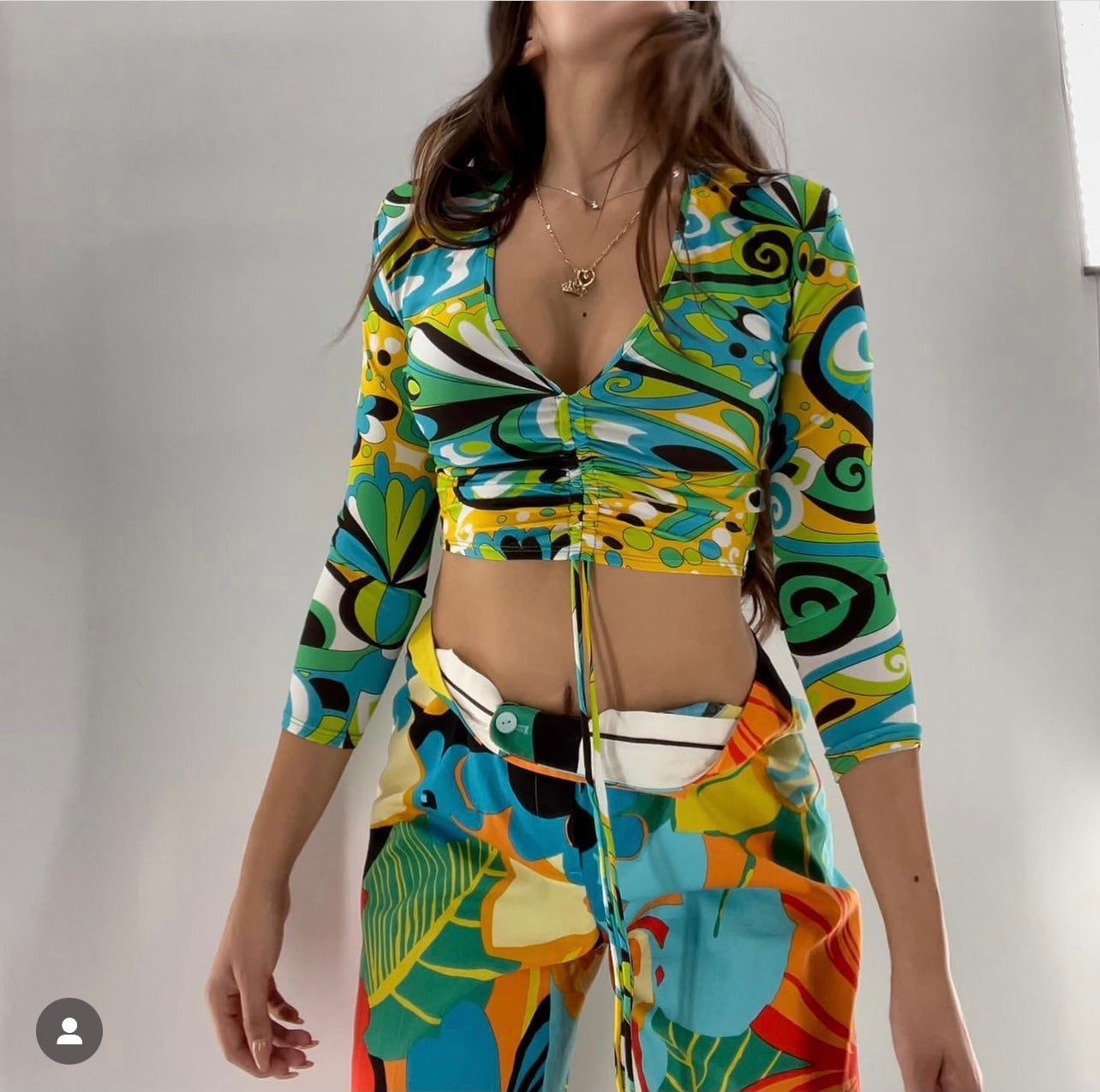 Zara Funky Paisley Print Top (XS)