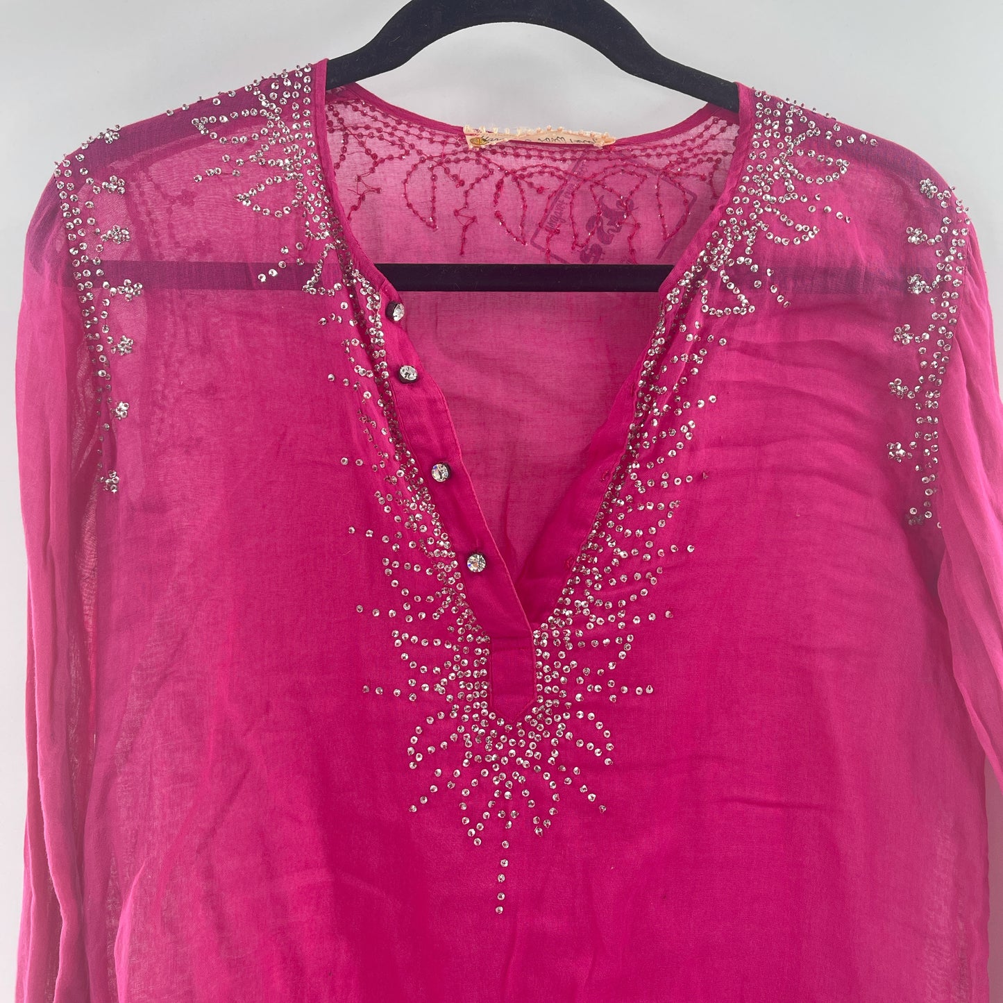 Margaret loves Peter Embellished Linen blouse (S)