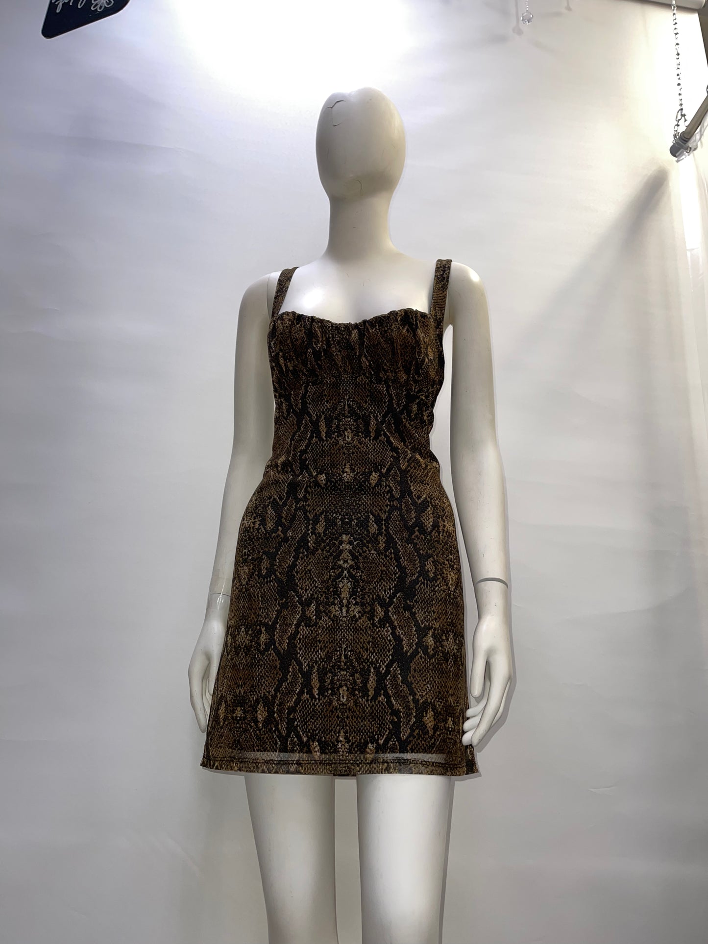 Urban Outfitters Snakeskin Mesh Dress (M)