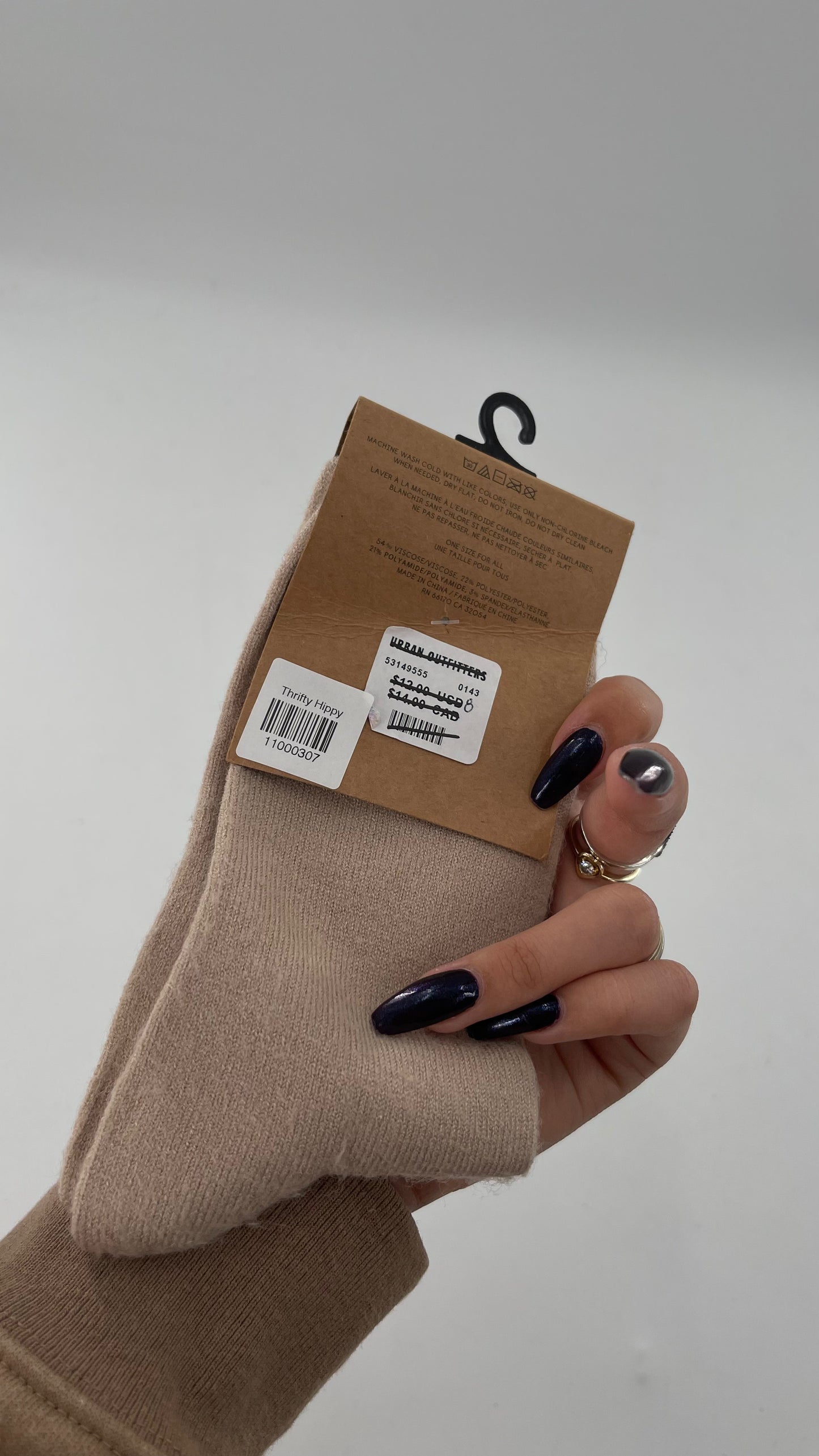 Urban Outfitters Tan Crew Socks