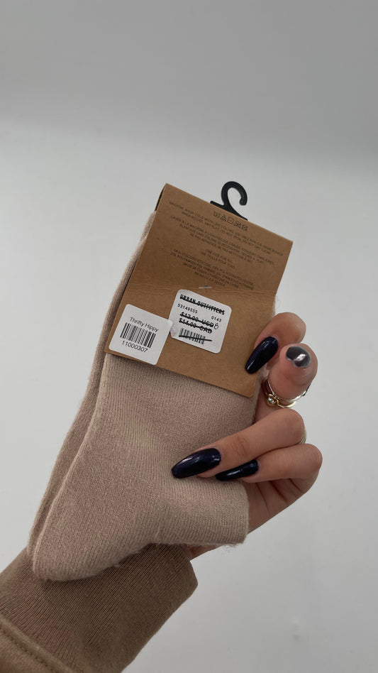Urban Outfitters Tan Crew Socks