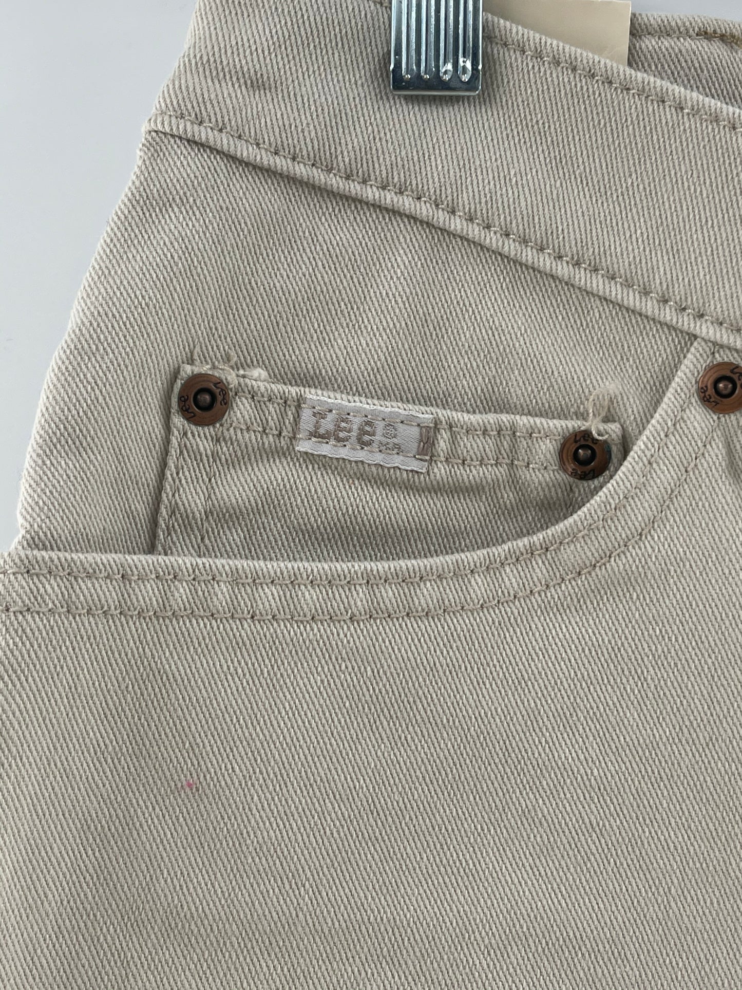 Lee Deadstock Off-White Jeans (Size 14)