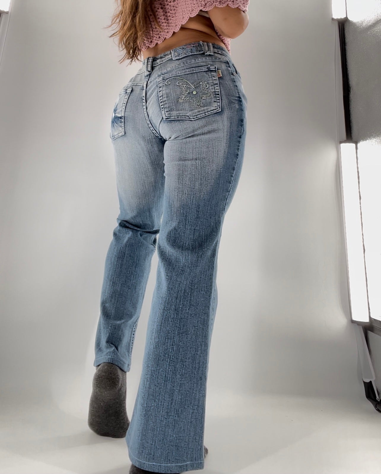 YYP Vintage 90s Embellished Flares (Sz27)