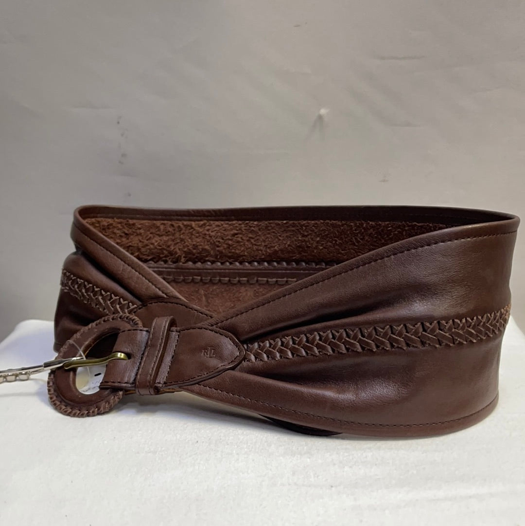 Ralph Lauren 100% Leather Hoop Waist Belt
