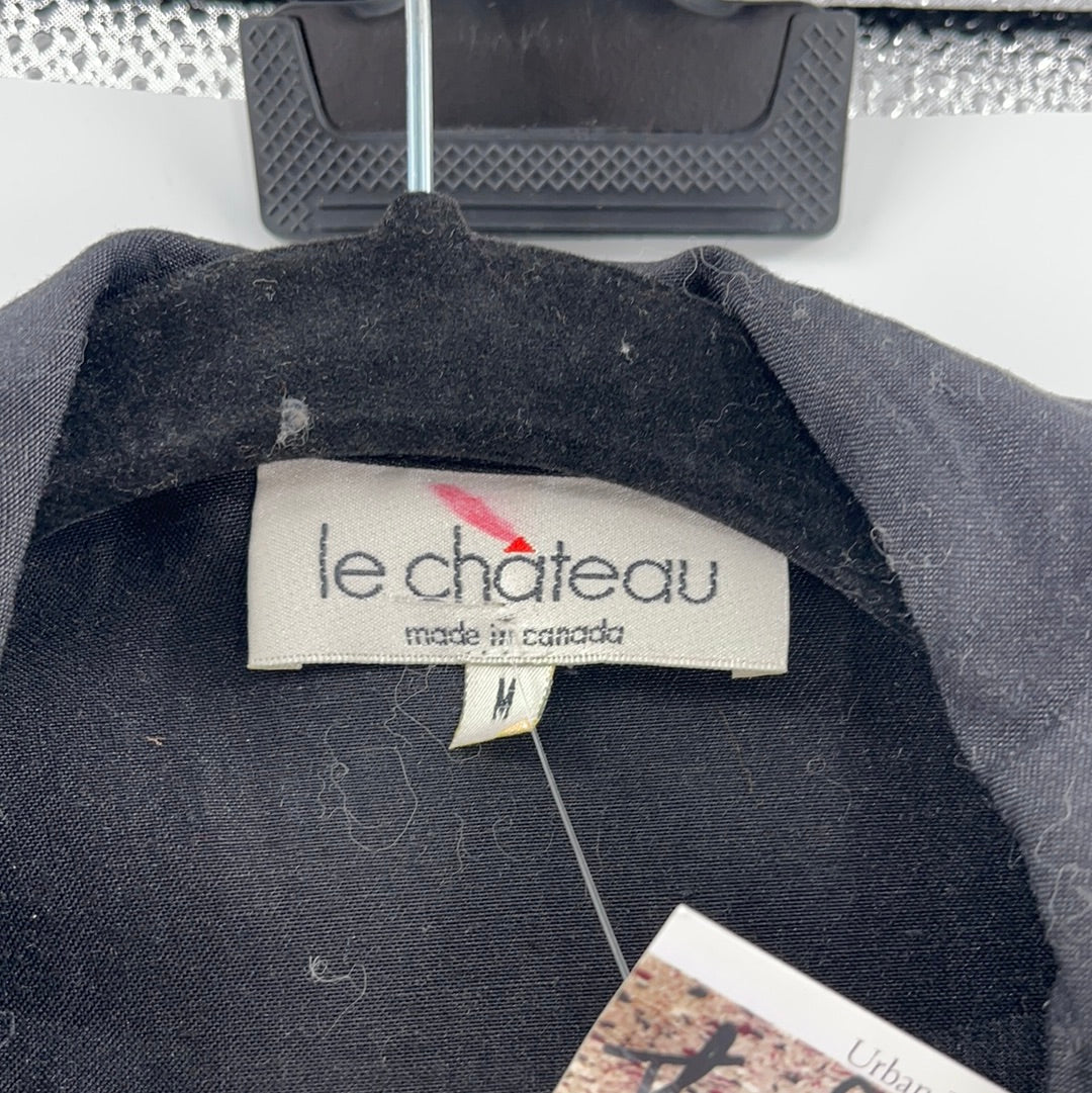 Le Chateau Linen Belted Blazer (M)