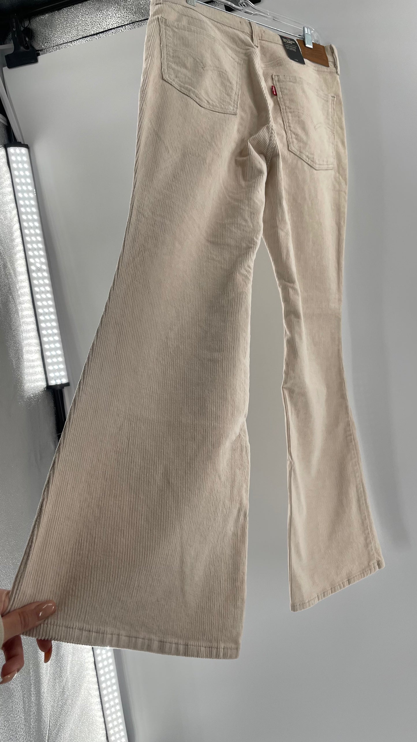 Free People Off White Corduroys 70s High Flare (31)