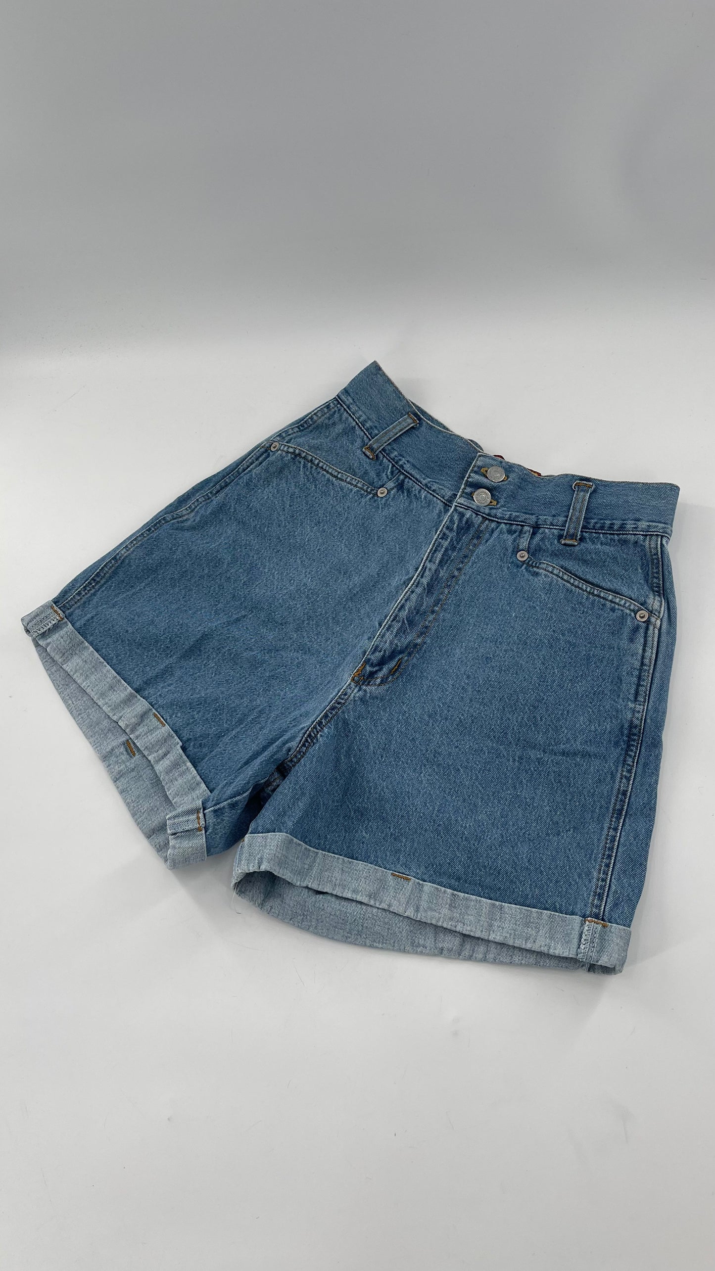 Vintage JG Hook 80s High Waisted Denim Shorts (10)