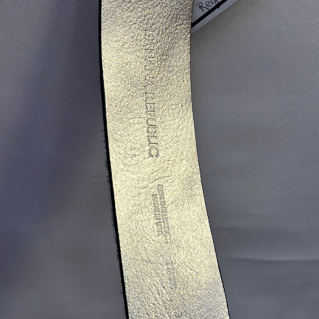 Banana Republic Brown Genuine Leather Zebra Stripe Belt S
