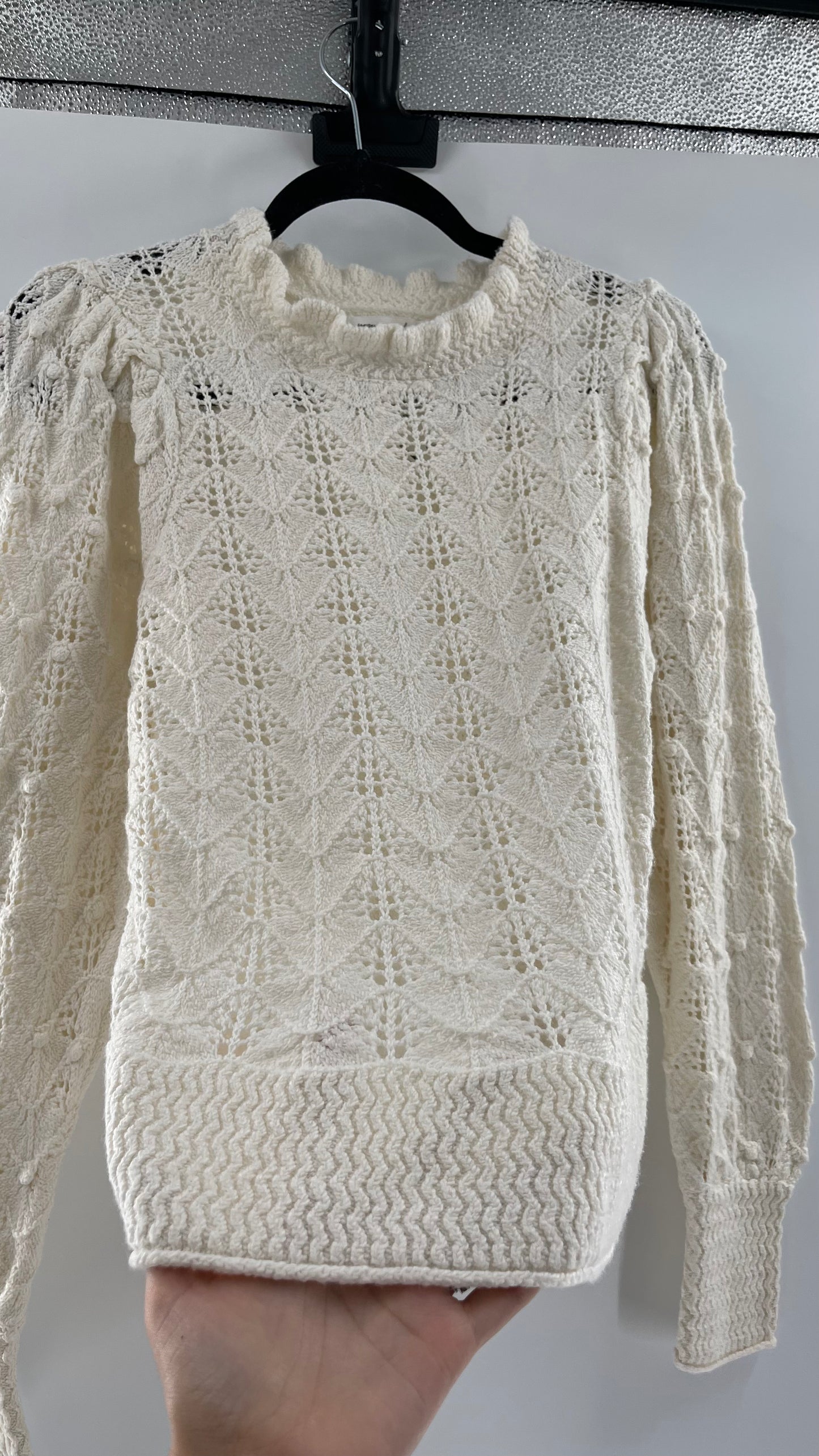 UNSUBSCRIBED Cream Sweater Size S