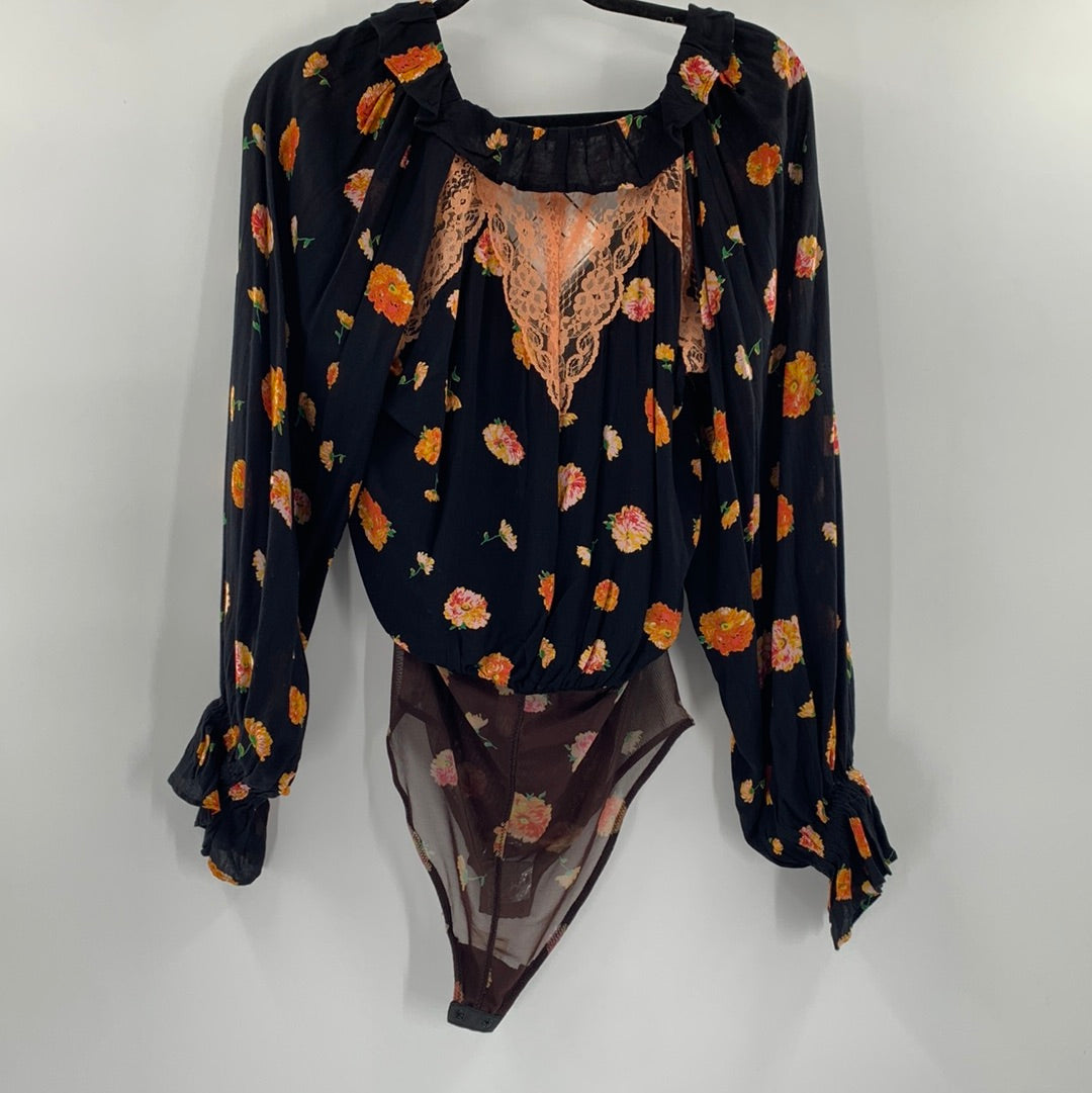Intimately free People Floral Bodysuit (S)