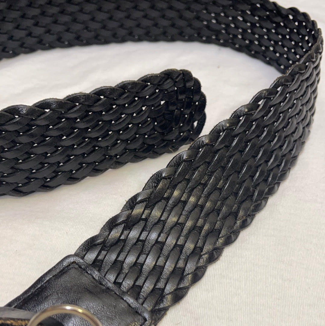Michael Kors Black Leather Belt