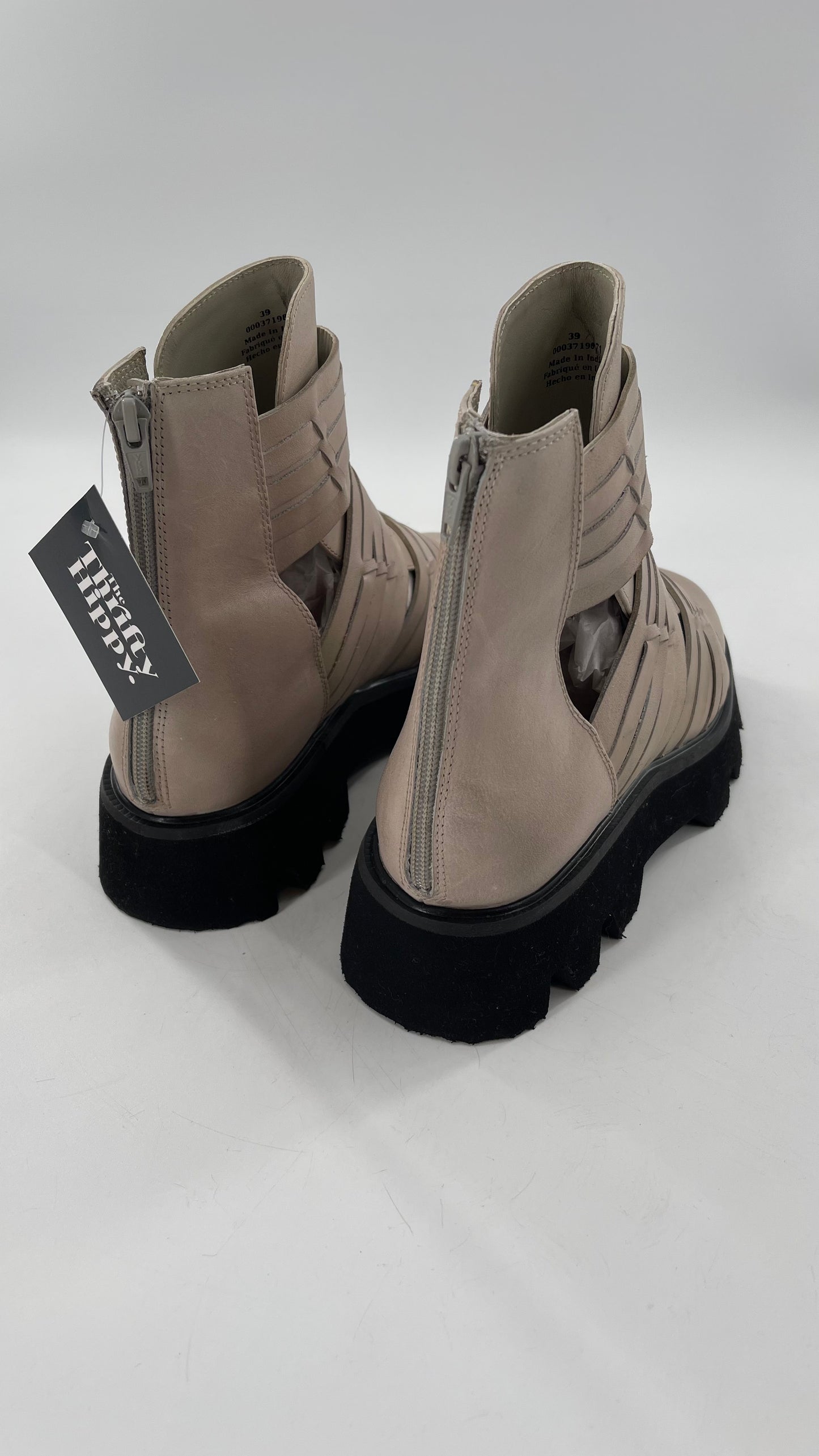 Free People Hydra Huarache Boot in Sand Dollar (39/9)