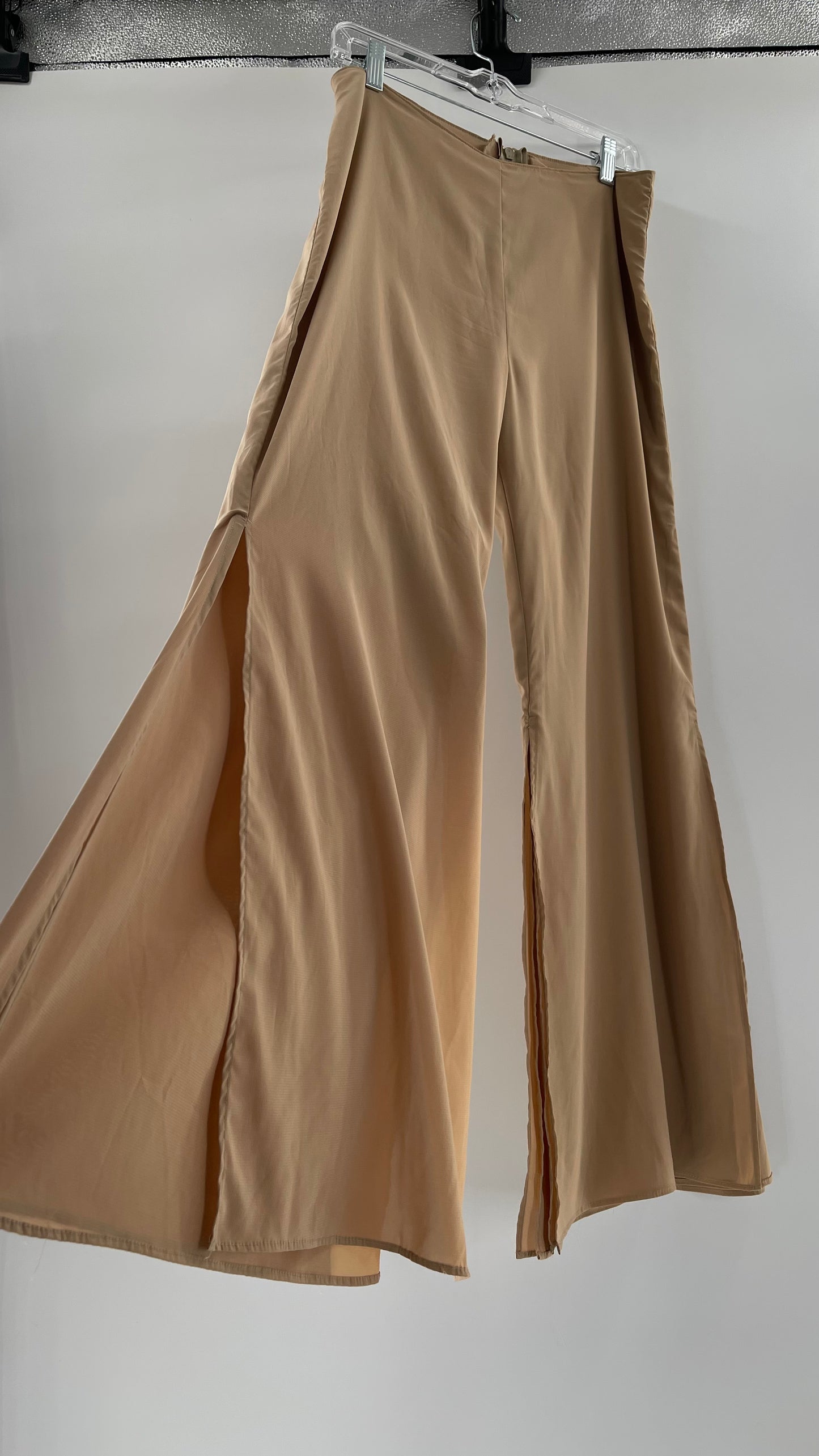 Vintage Tan Hotpants with Double Layered Hem (6/8)